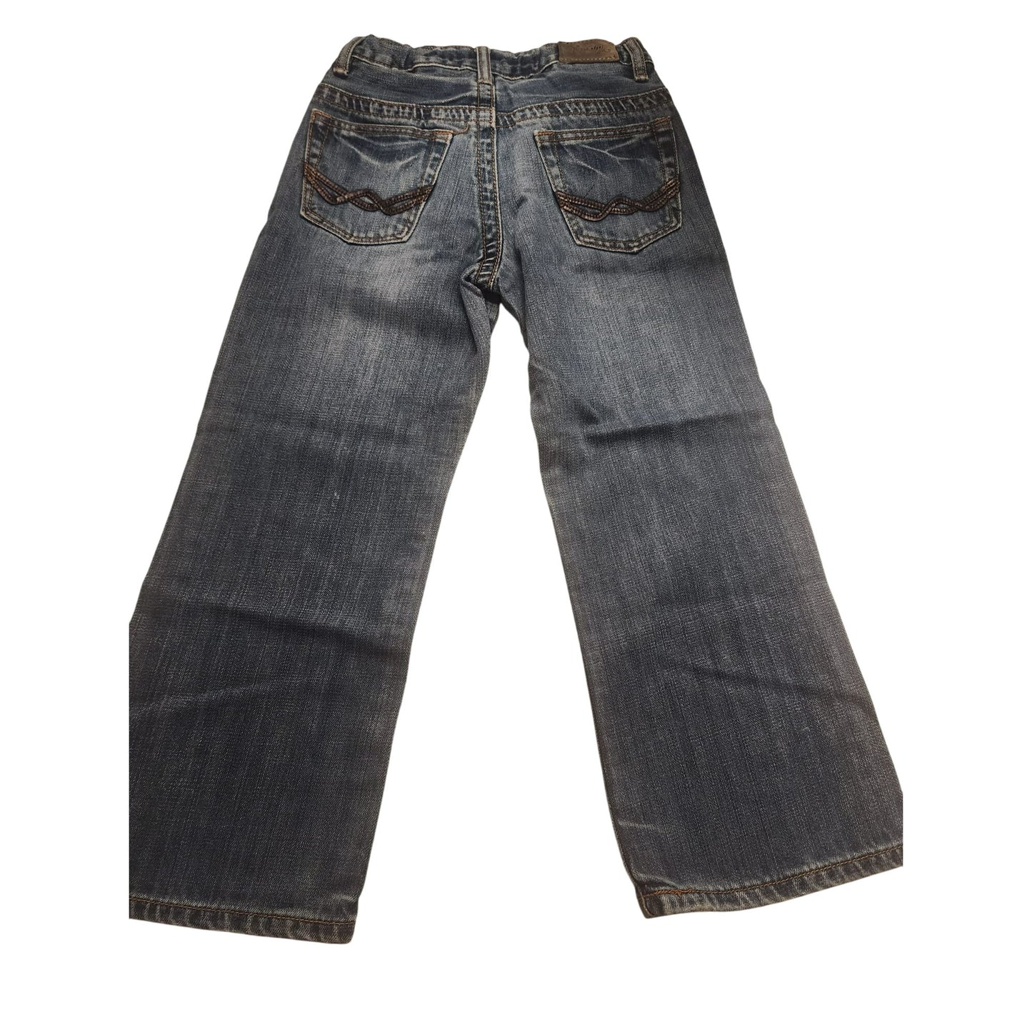 Urban Up Premium Jeans Bootcut Kids Size 8 Blue Denim Adjustable elastic waistband.