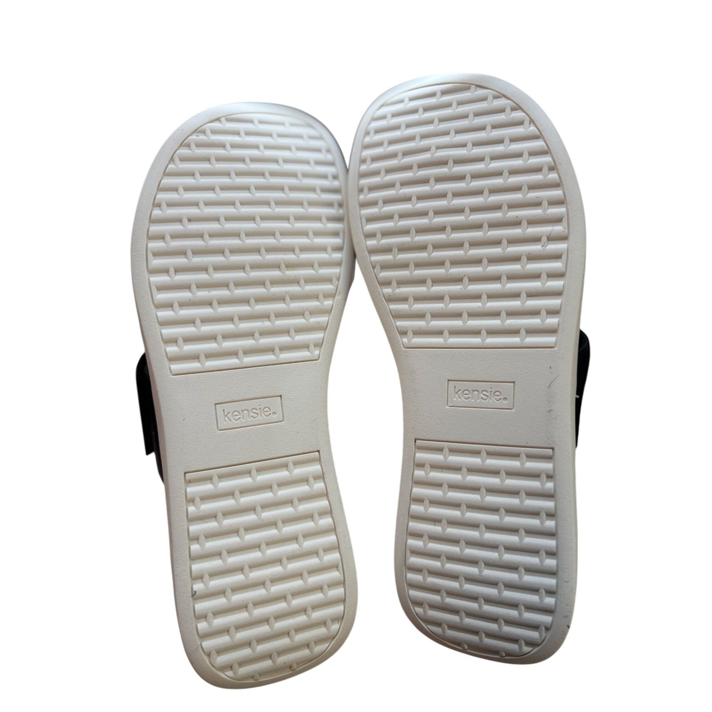 Kensie Jipsy Ladies Black Slide Sandals With Cushioned Footbed & Non-Slip Sz 11