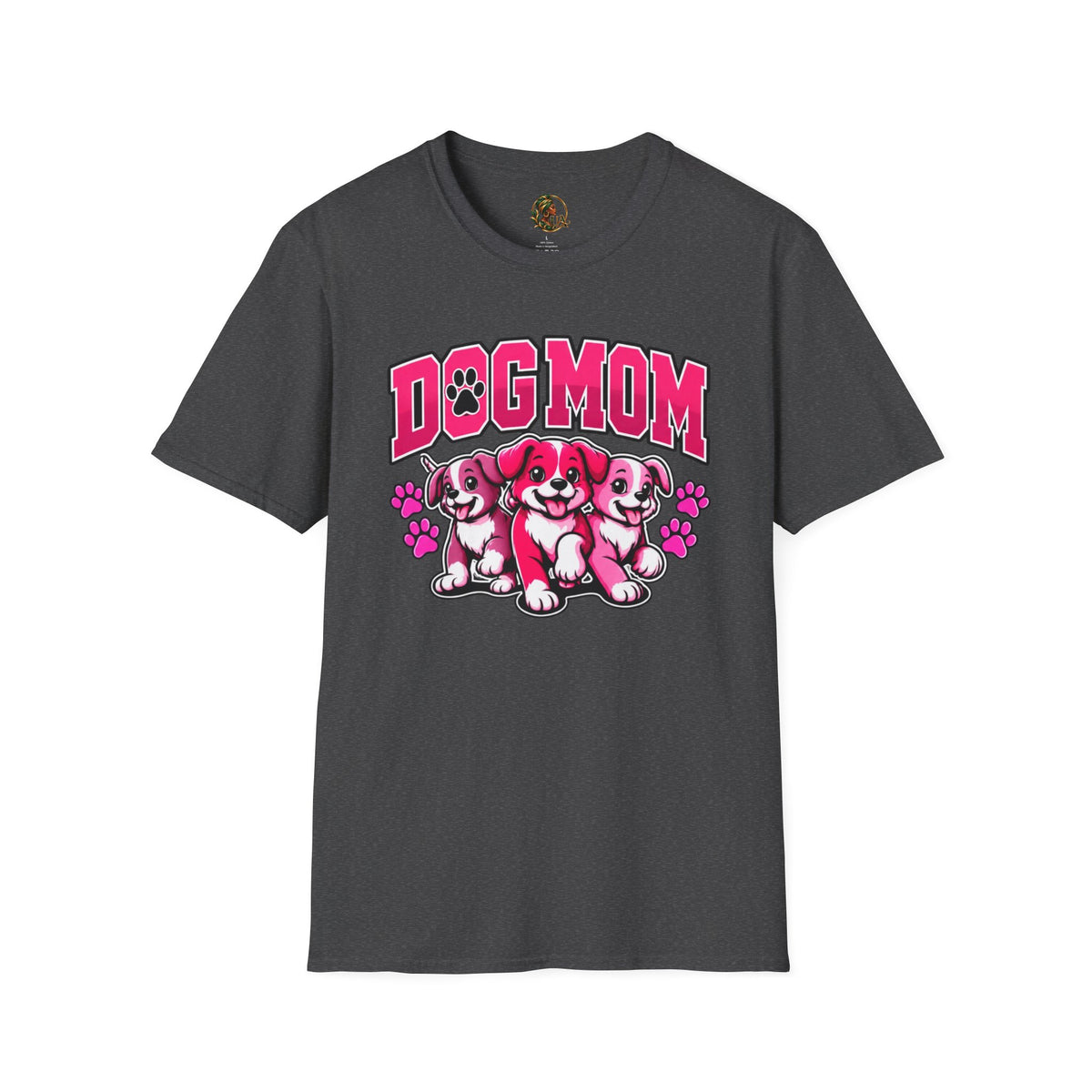 Urban Allure Dog Mom Graphic T-Shirt – Cute Puppy Lover Tee, Pet Mom Gift