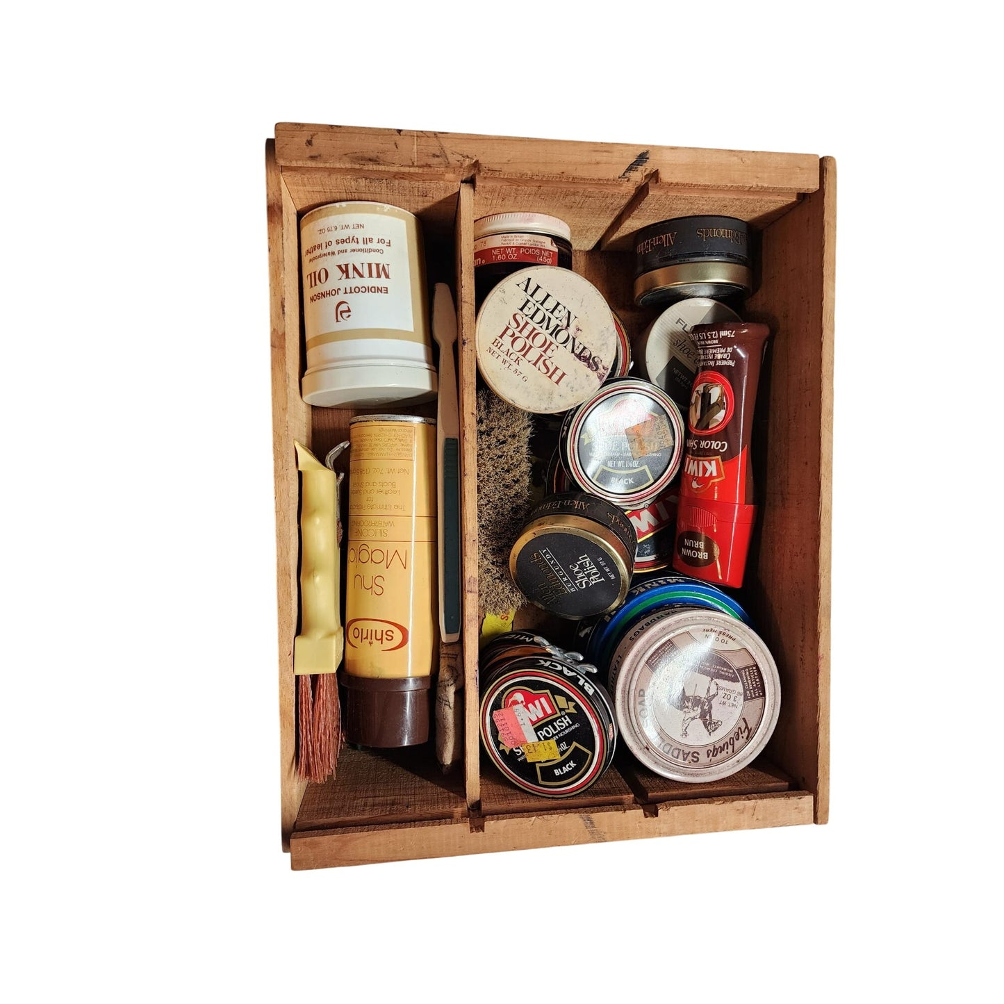 Vintage Simi Winery Wooden Box With Sliding Lid & Dividers