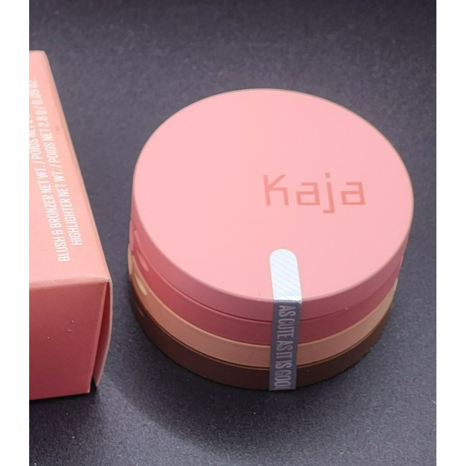 Kaja Play Bento Blendable Trio Blush Bronzer & Highlighter Cloud Latte