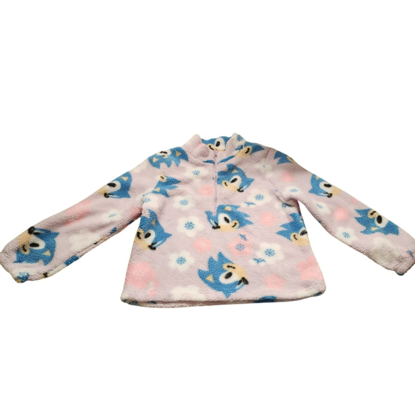 Sonic The Hedgehog Kids Jacket XL Pink Blue Floral Cartoon Print
