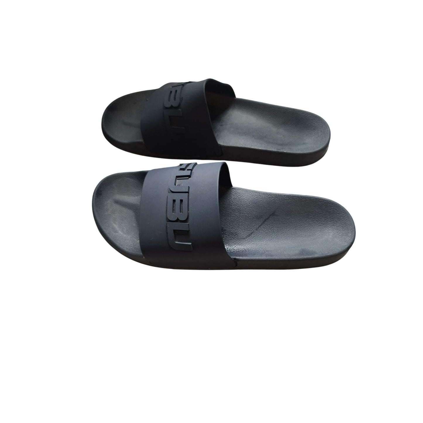 Fubu Black Slide Sandals For Men SIZE 12