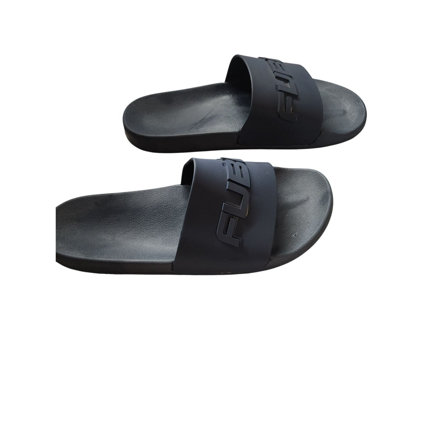 Fubu Black Slide Sandals For Men SIZE 12