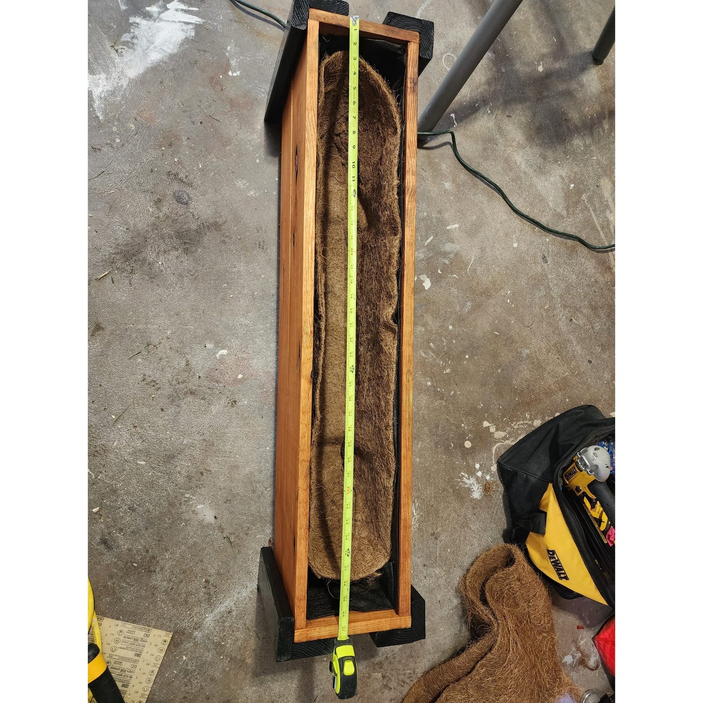 Rectangular Garden Planter Window wood Box For Succulents & Herbs & MORE