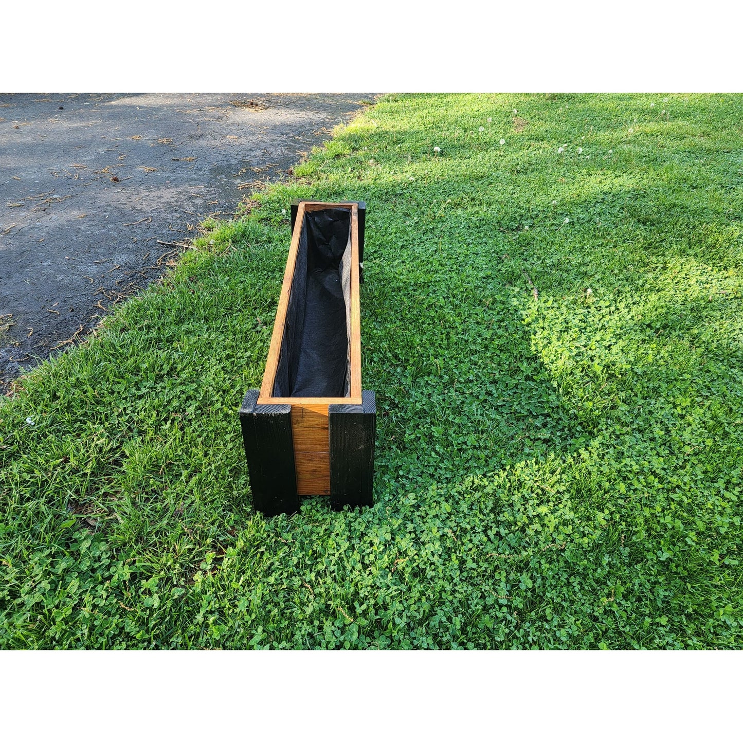 Rectangular Garden Planter Window wood Box For Succulents & Herbs & MORE