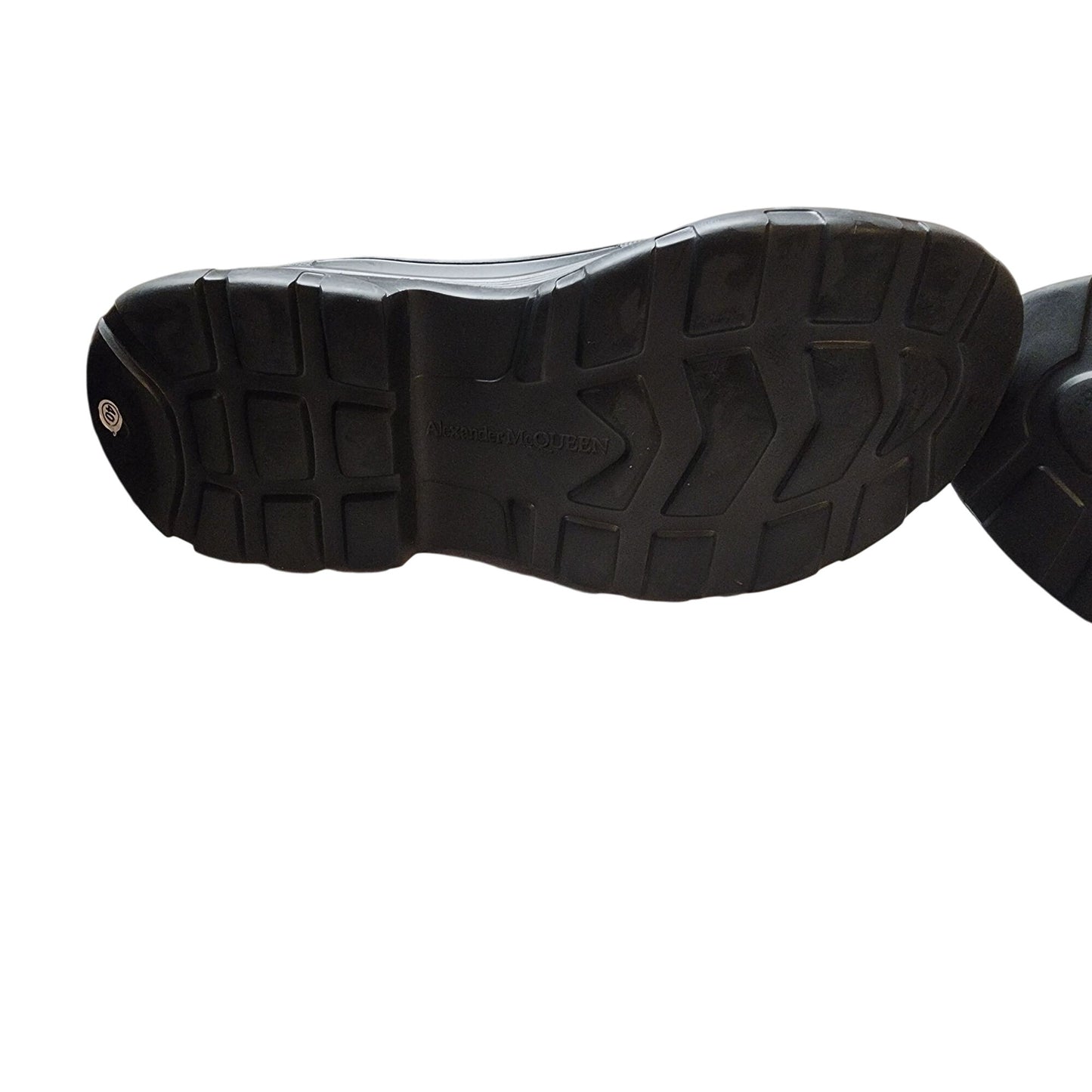 Alexander McQueen Tread Logo Sock mens shoes Black SIZE40