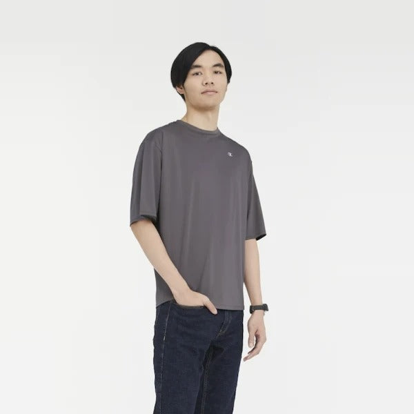 Champion men's clothing Double Dry Tee Stone Grey