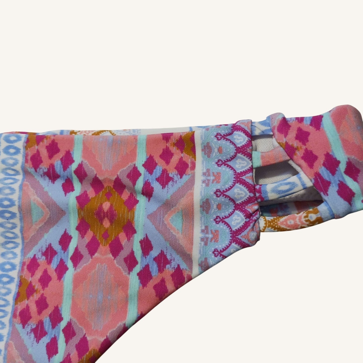 Raisins Cheeky Fit Multicolor Bikini Bottom With Tribal Print - Size M