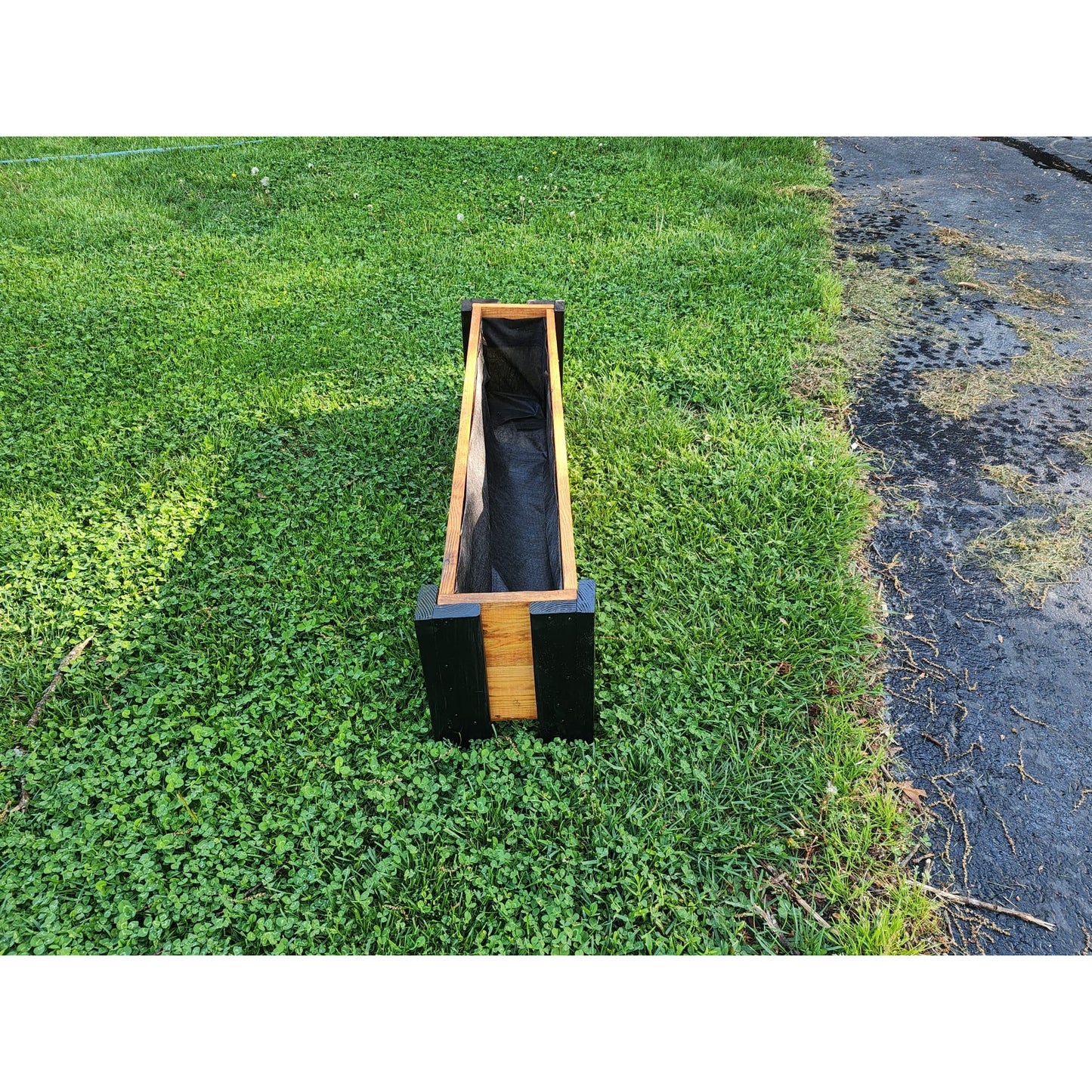 Rectangular Garden Planter Window wood Box For Succulents & Herbs & MORE