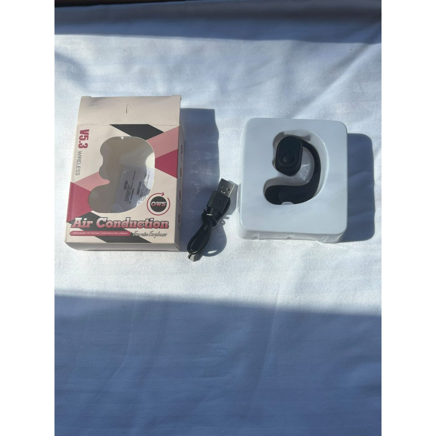 OWS Air Conduction Wireless Bluetooth 5.3 Earphone – Single-Side Sport Headset