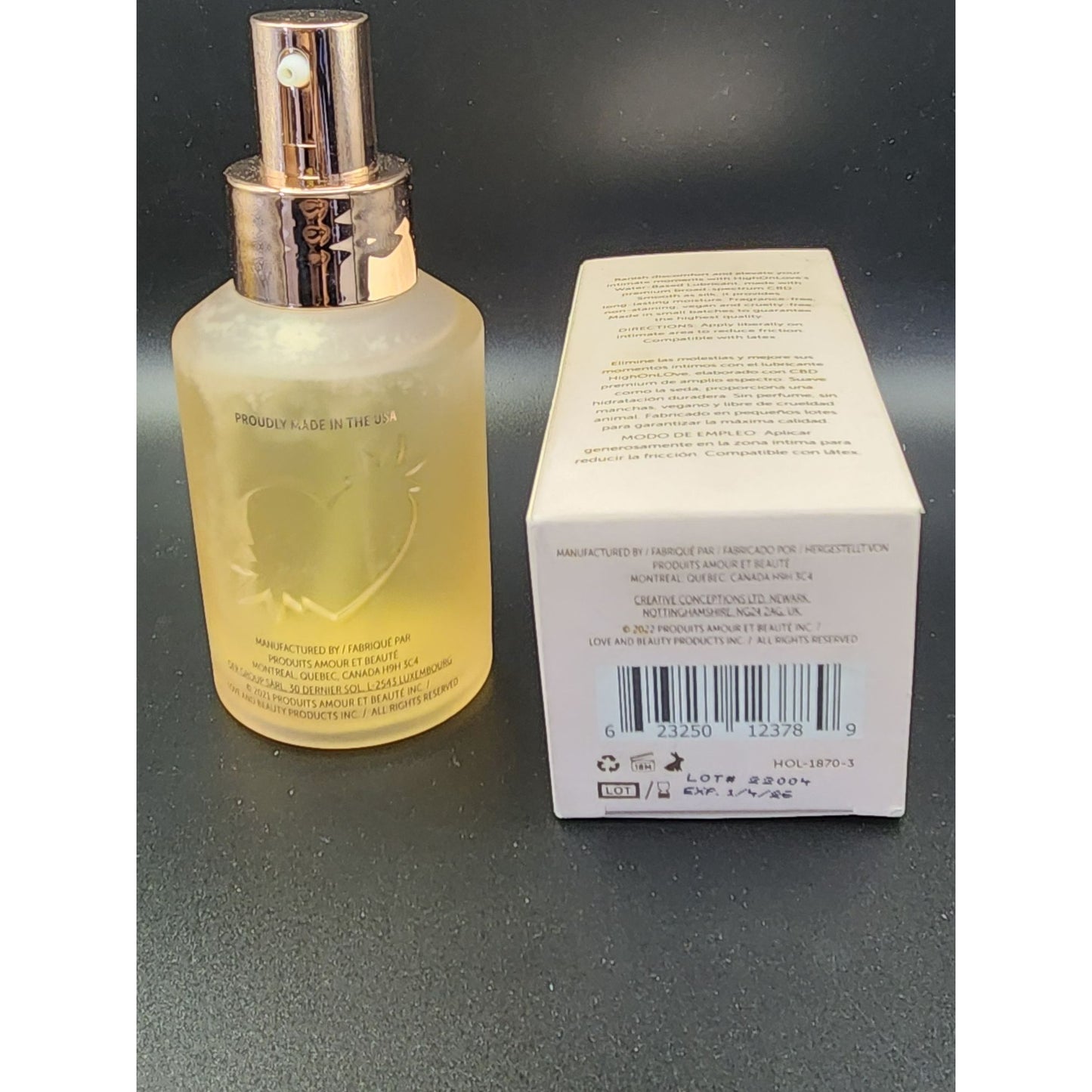 High On Love Water-Based Lubricant | Vegan, Fragrance-Free Intimate Gel