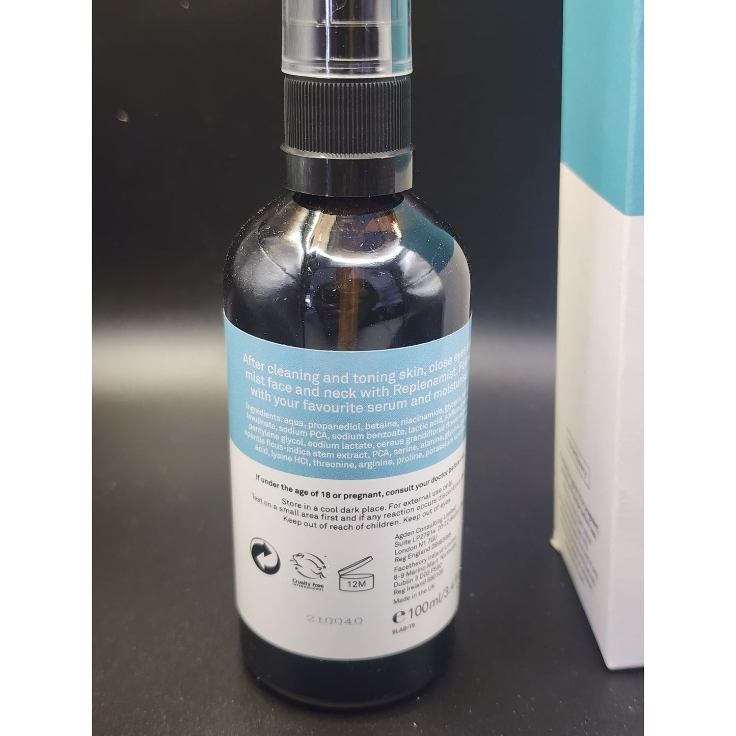 Facetheory Replenamist T5 | Hydrating Mist Niacinamide, Cactus Water & Prickly Pear skincare.