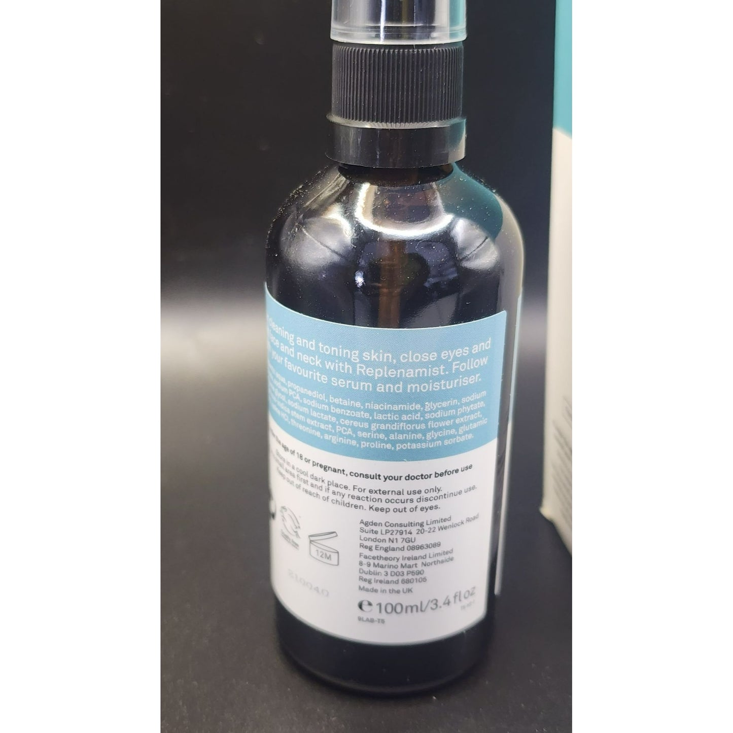Facetheory Replenamist T5 | Hydrating Mist Niacinamide, Cactus Water & Prickly Pear skincare.