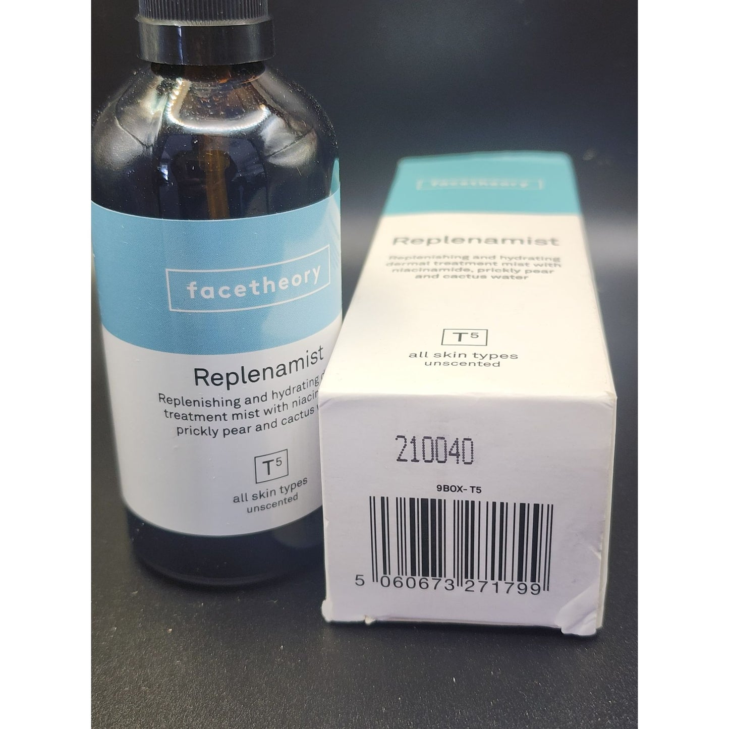 Facetheory Replenamist T5 | Hydrating Mist Niacinamide, Cactus Water & Prickly Pear skincare.