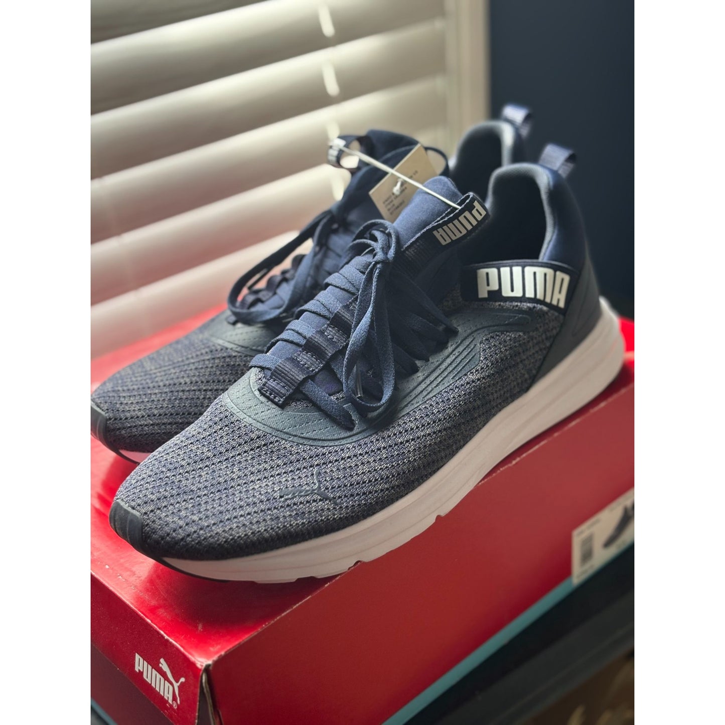 Puma Size 11 Enzo 2 Knit Mens Navy/White