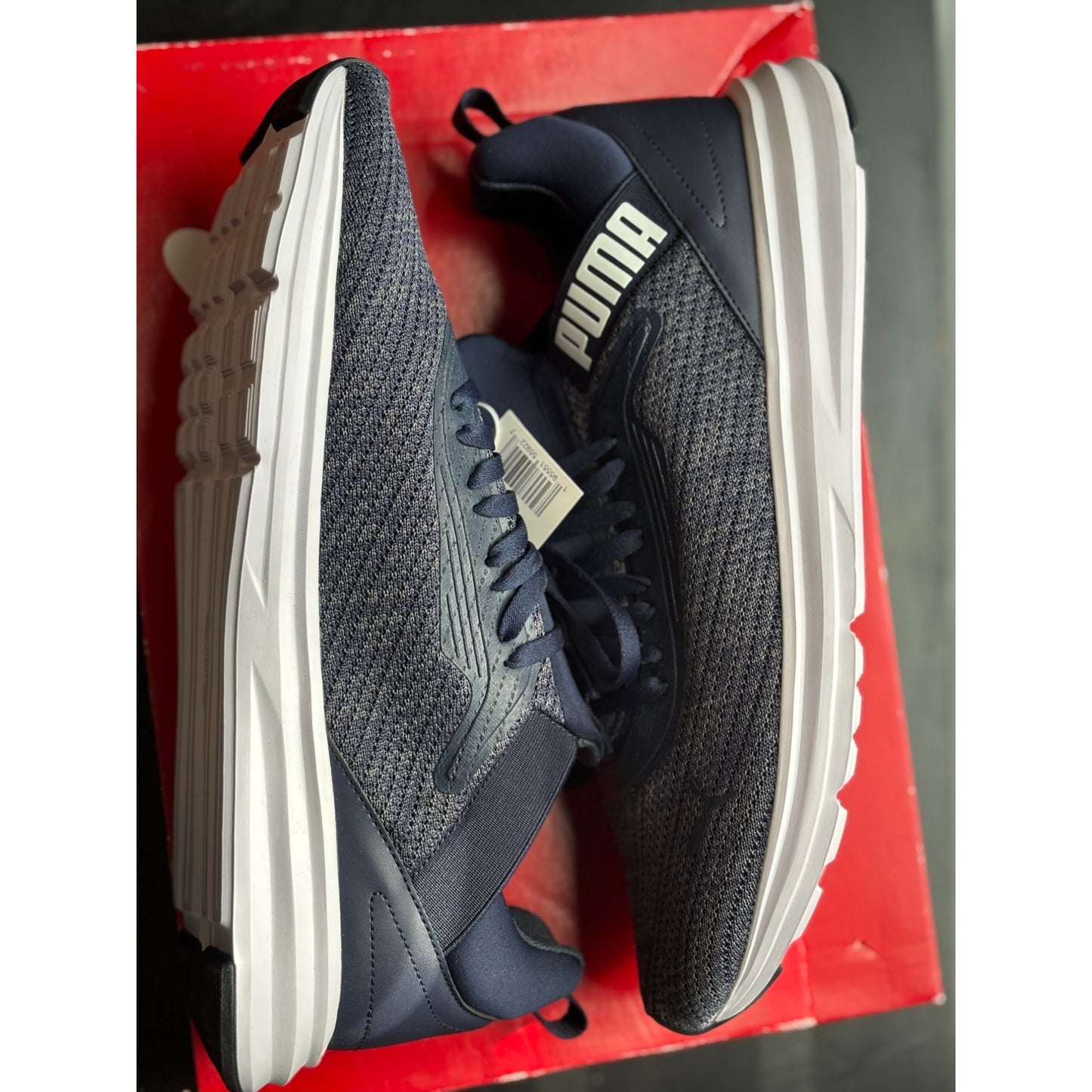 Puma Size 11 Enzo 2 Knit Mens Navy/White