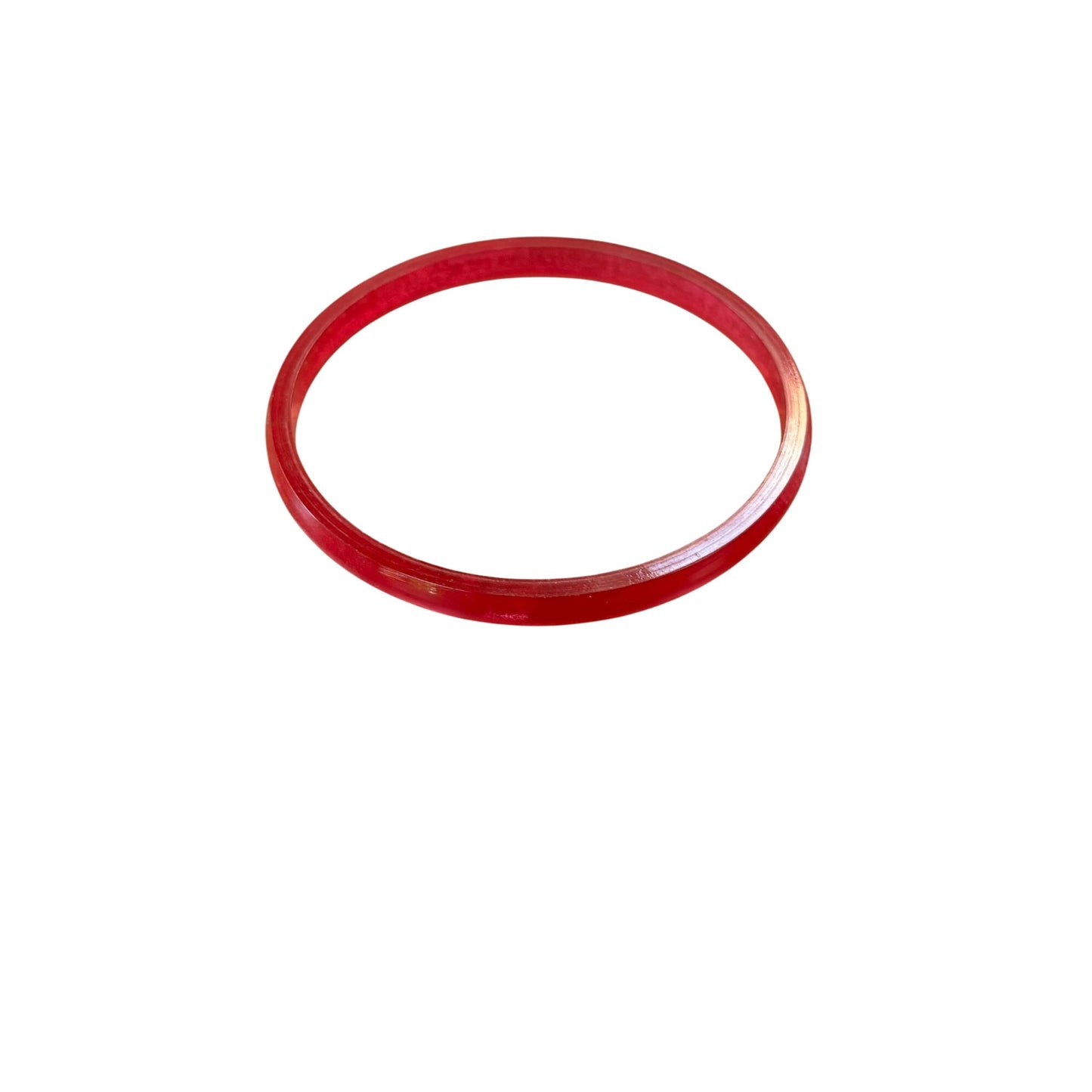 Vintage Red Acrylic Bangle Bracelet