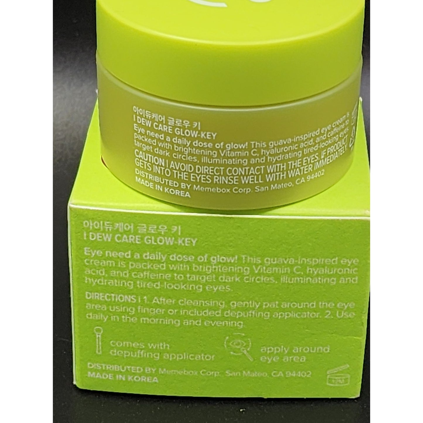 I Dew Care Glow-Key Brightening Vitamin C Eye Cream 15ml Vegan & Cruelty-Free With Applicator