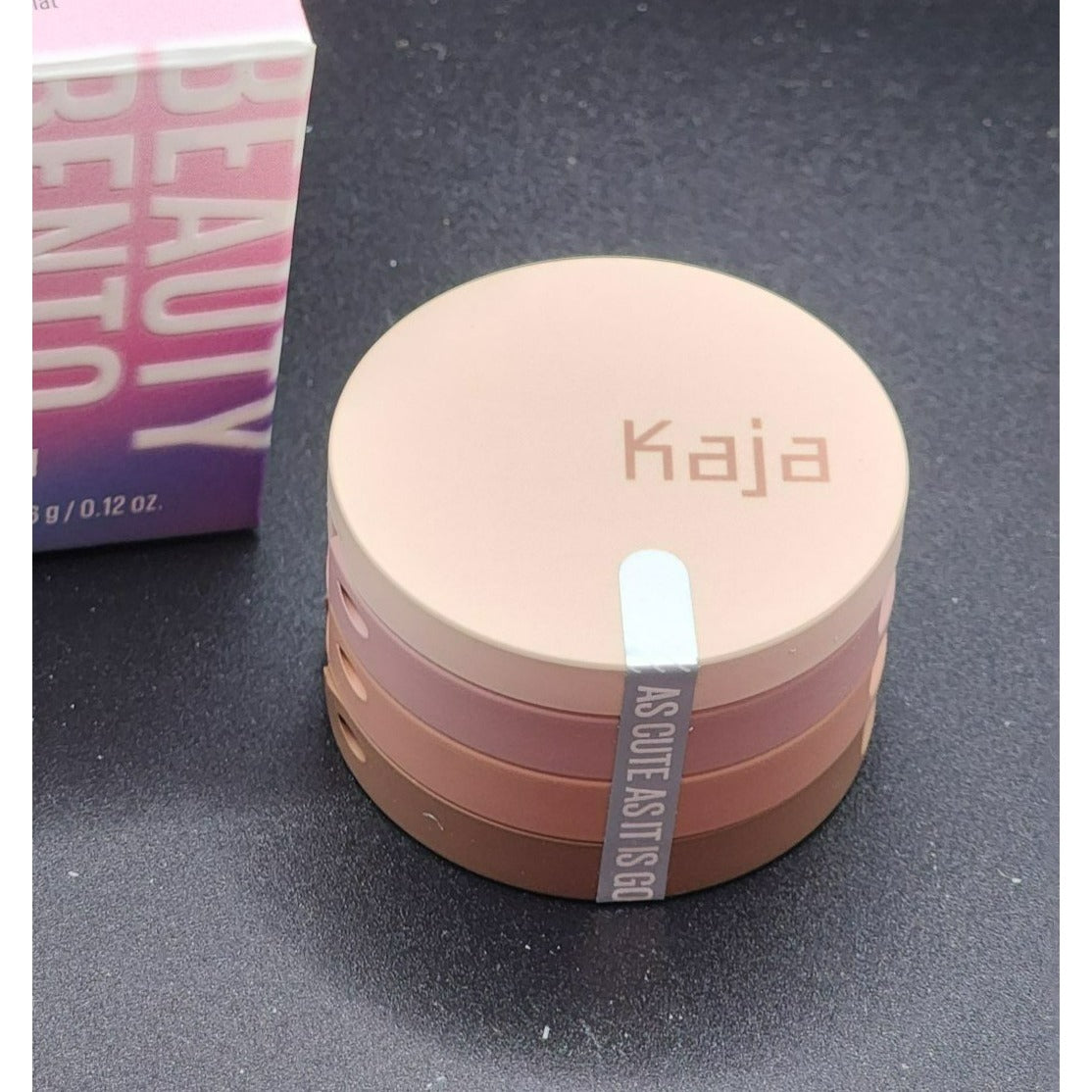 Kaja Beauty Bento Bouncy Matte & Shimmer Eyeshadow Trio Chocolate Dahlia