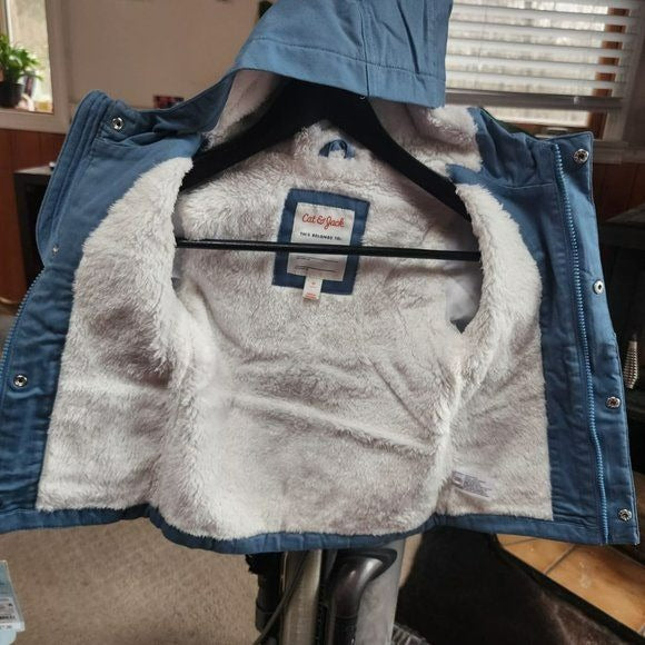 Cat And Jack Blue kids Polyester Parkas Jacket