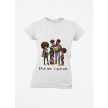 Each One Teach One Graphic WOMENS T-Shirt For Adults & Kids