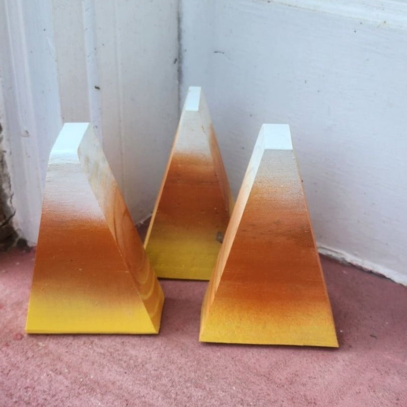 Handcrafted Candy Corn Blocks - Personalization