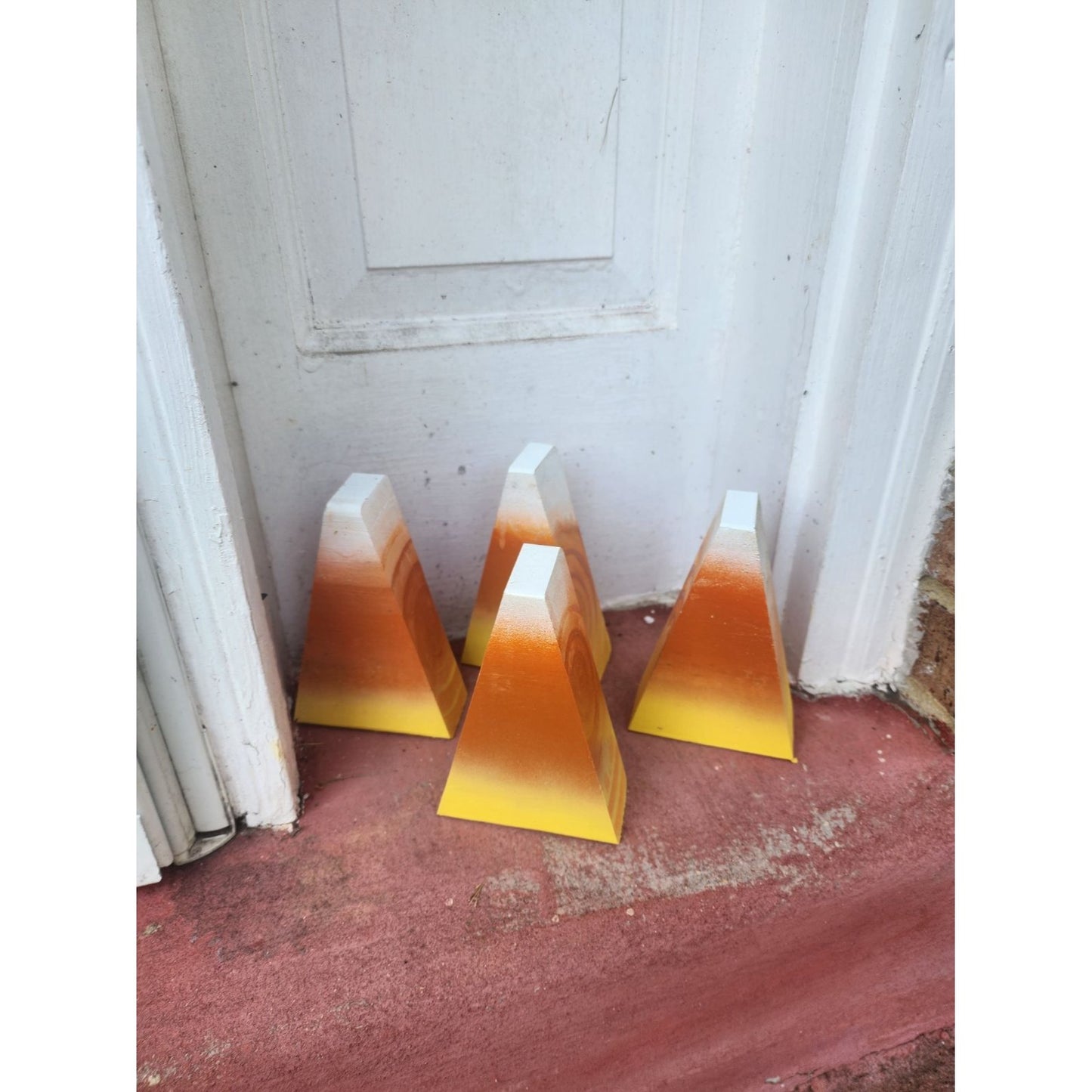 Handcrafted Candy Corn Blocks - Personalization