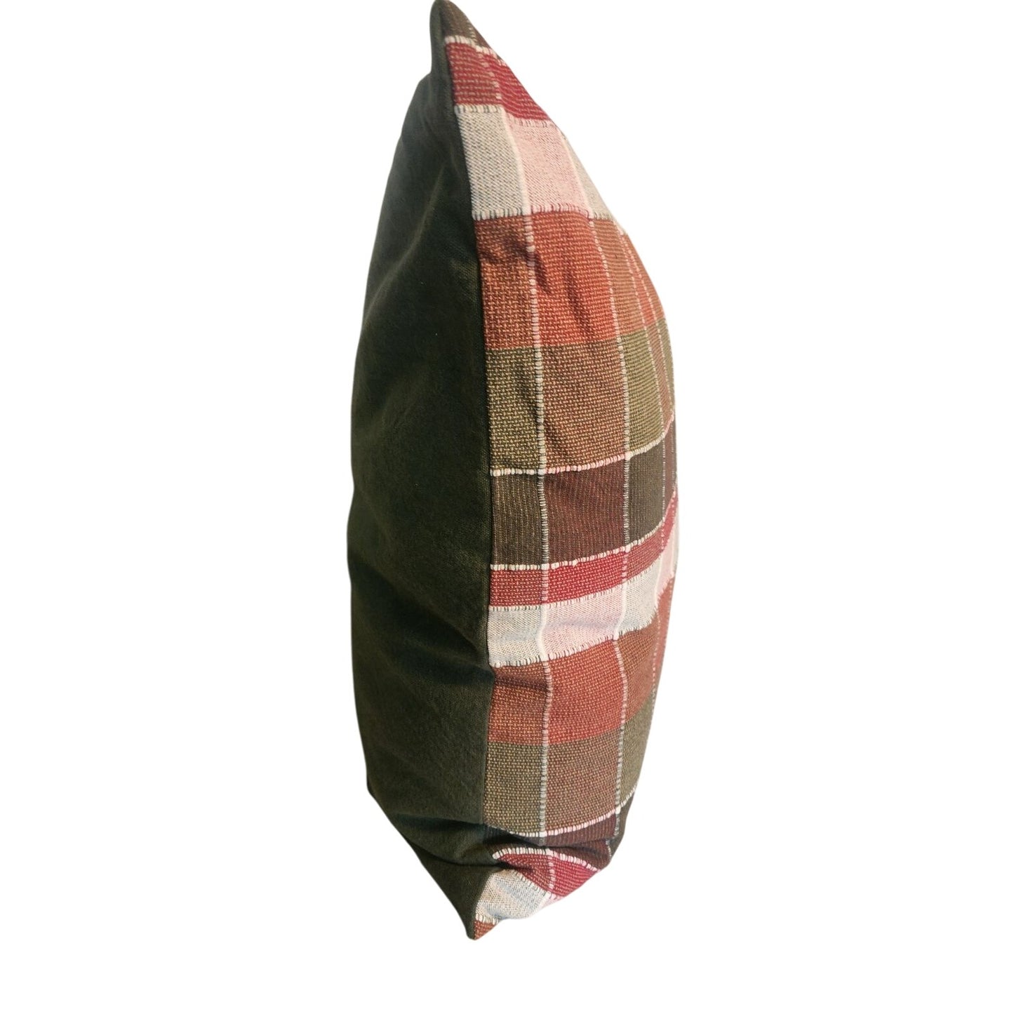 Threshold™ designed with Studio McGee 24"x24" Woven Plaid Throw Pillow Red/Green/Cream