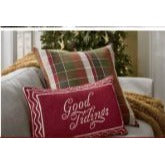 Threshold™ designed with Studio McGee 24"x24" Woven Plaid Throw Pillow Red/Green/Cream
