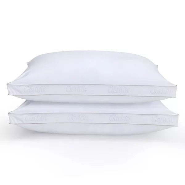 Claritin Cotton Hypoallergenic Pillow Set For Enhanced Comfort & Support