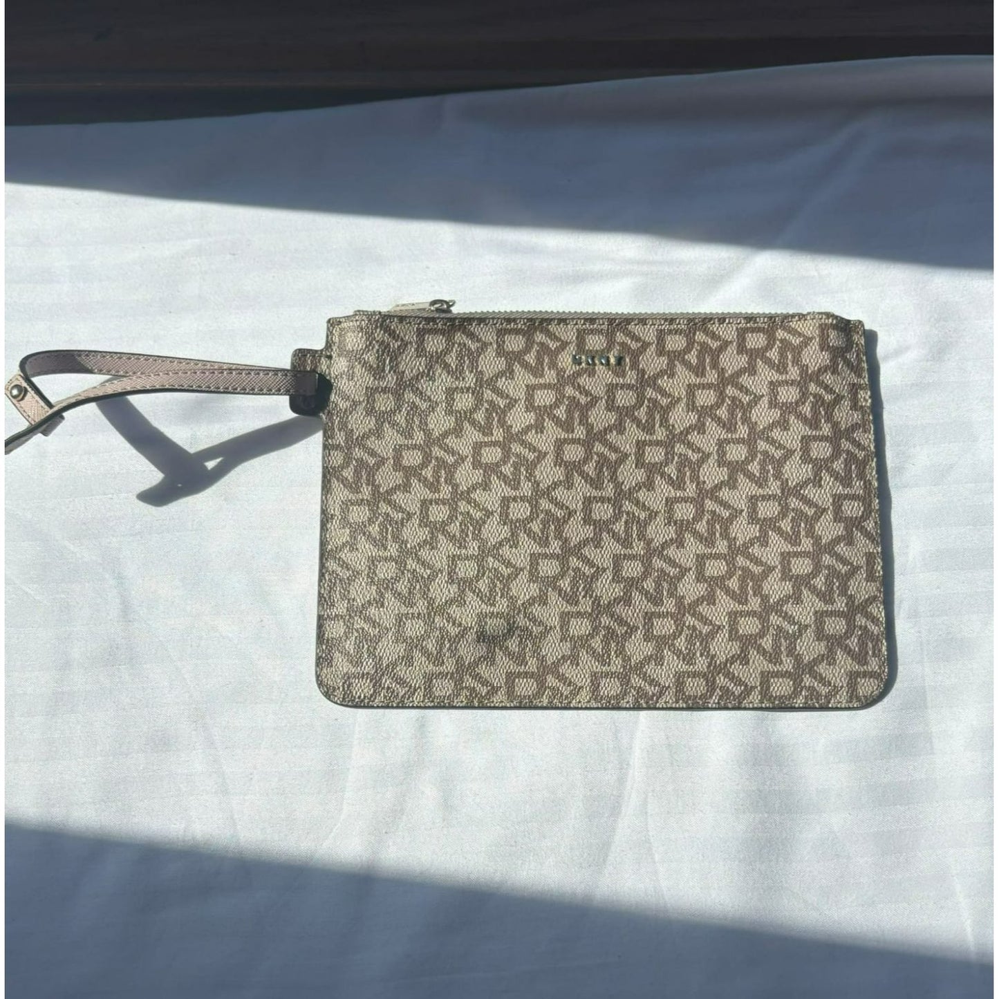 DKNY Wristlet Logo Pattern
