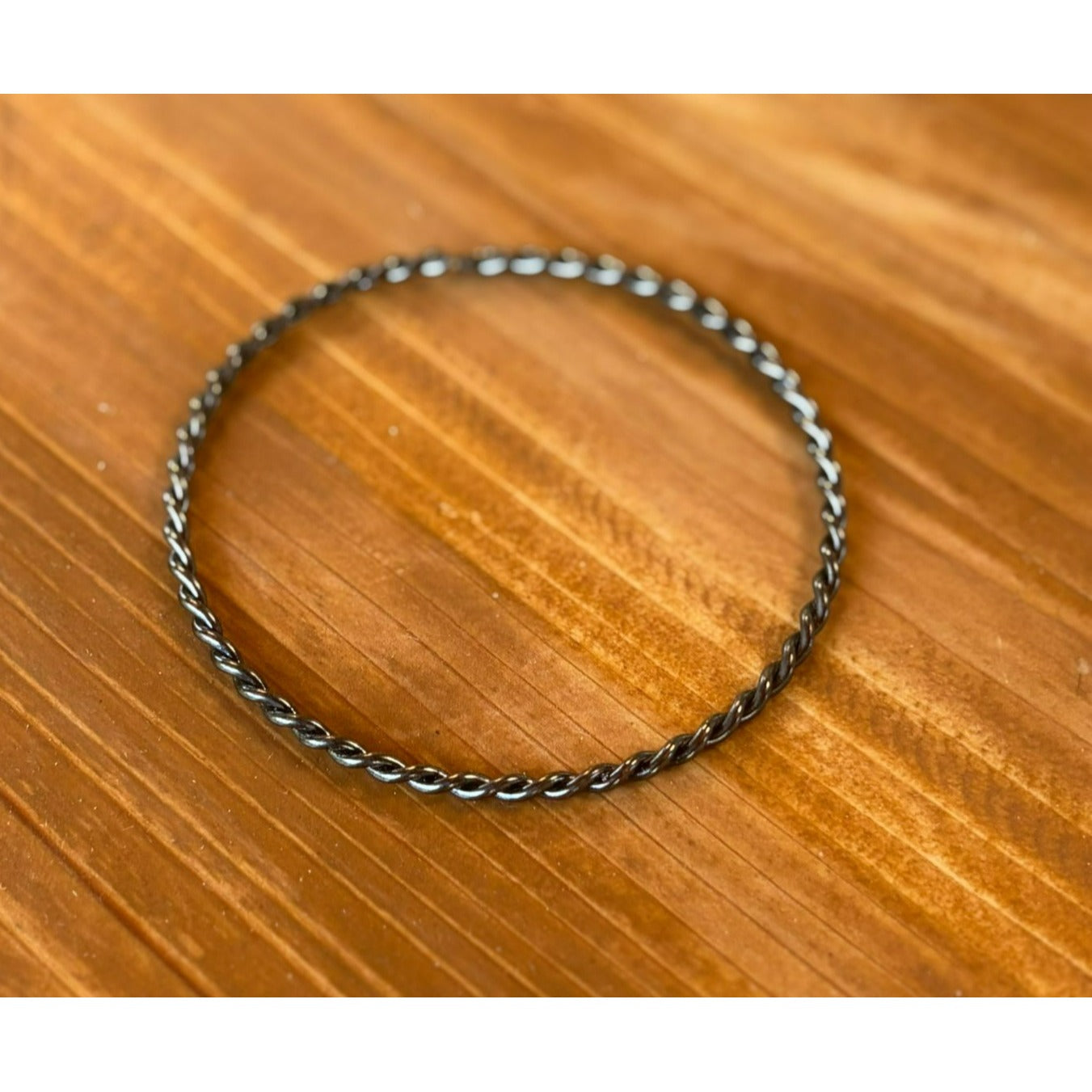 Twist Rope Silver Wrist Bracelet