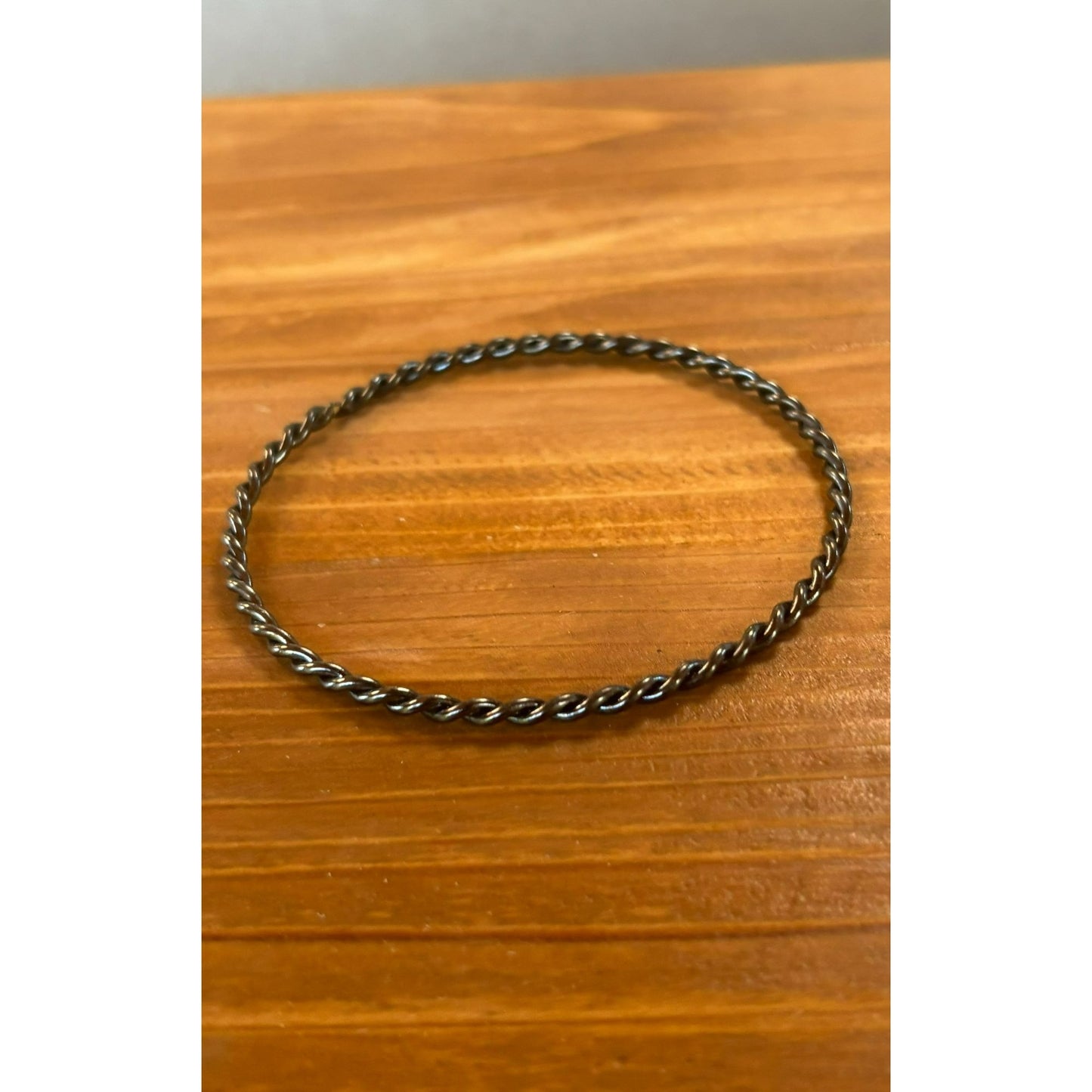 Twist Rope Silver Wrist Bracelet