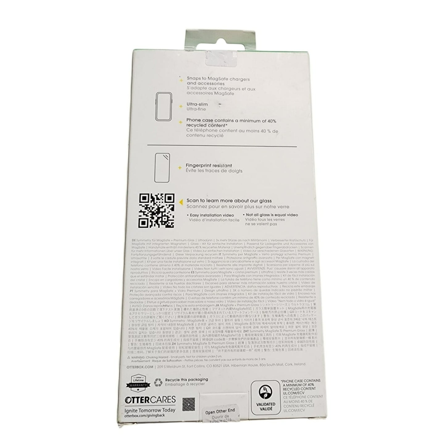 OtterBox Symmetry Clear Phone Case + Glass Screen Protector for iPhone 16 Pro Max – MagSafe Compatible