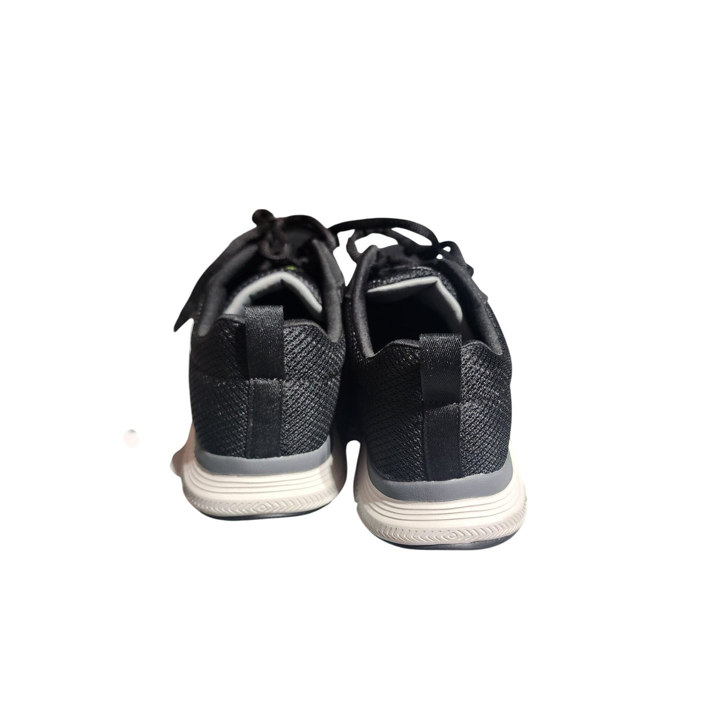 Skechers Mens Black Mesh Lace-Up Athletic Shoes With Memory Foam 9