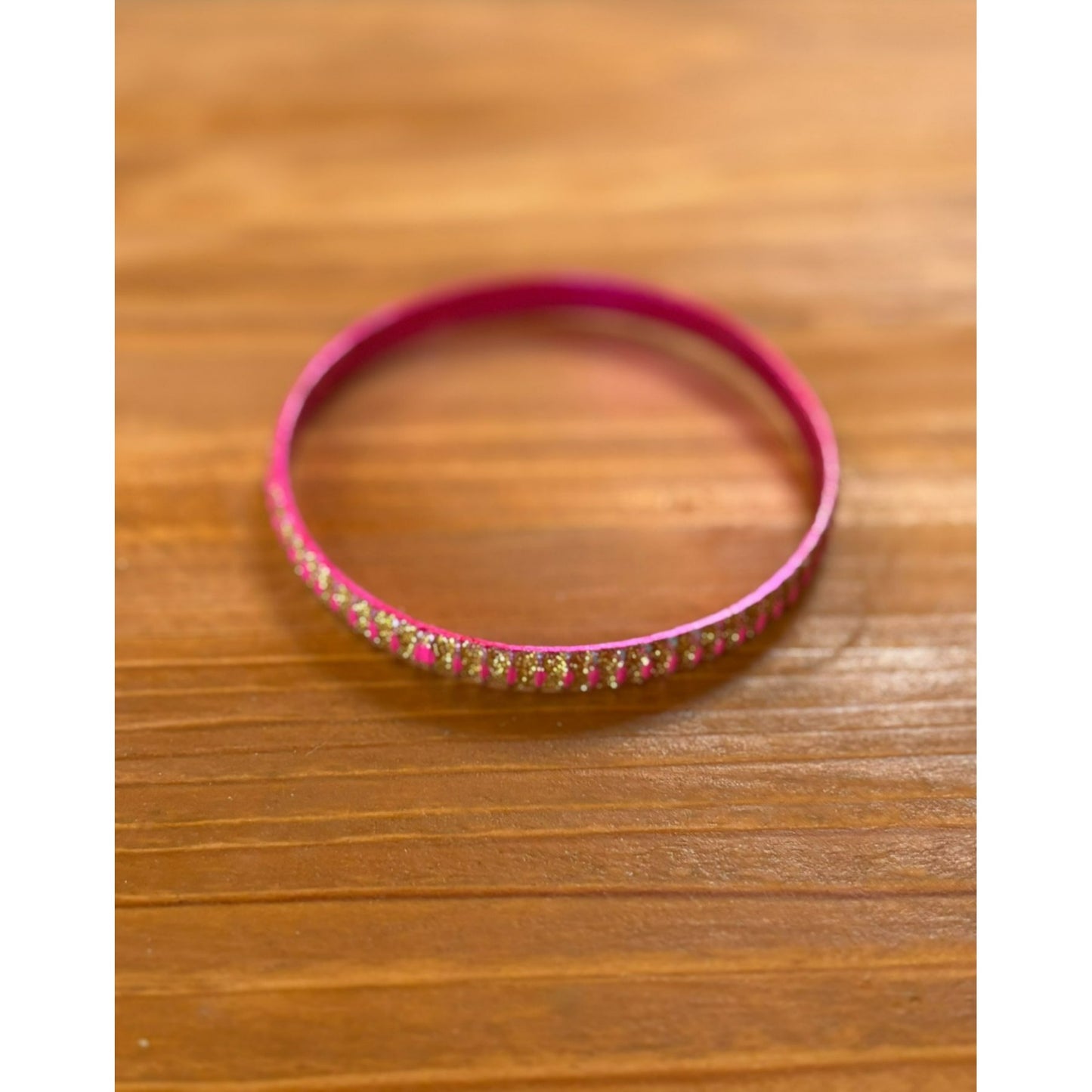 Pink Rhinestone Bangle 1PC