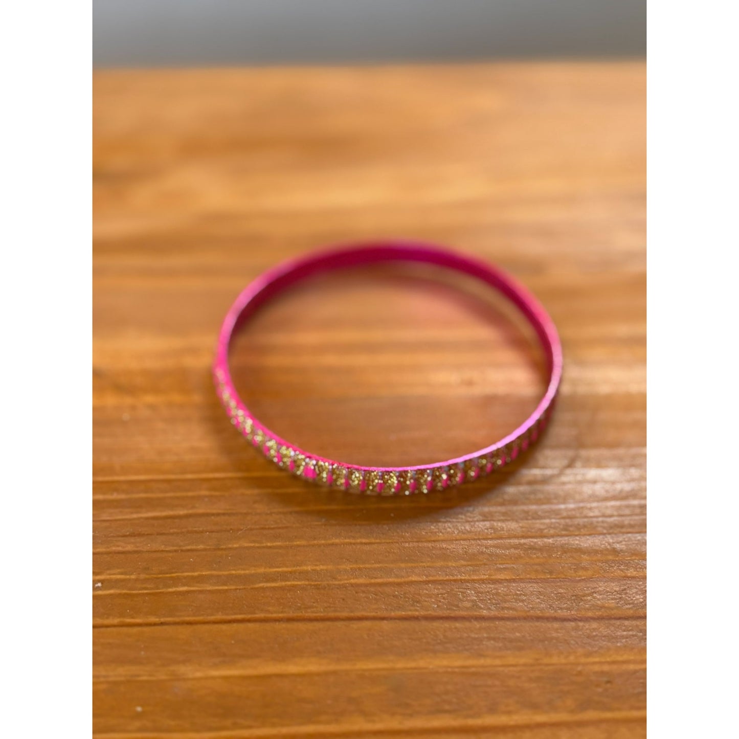 Pink Rhinestone Bangle 1PC