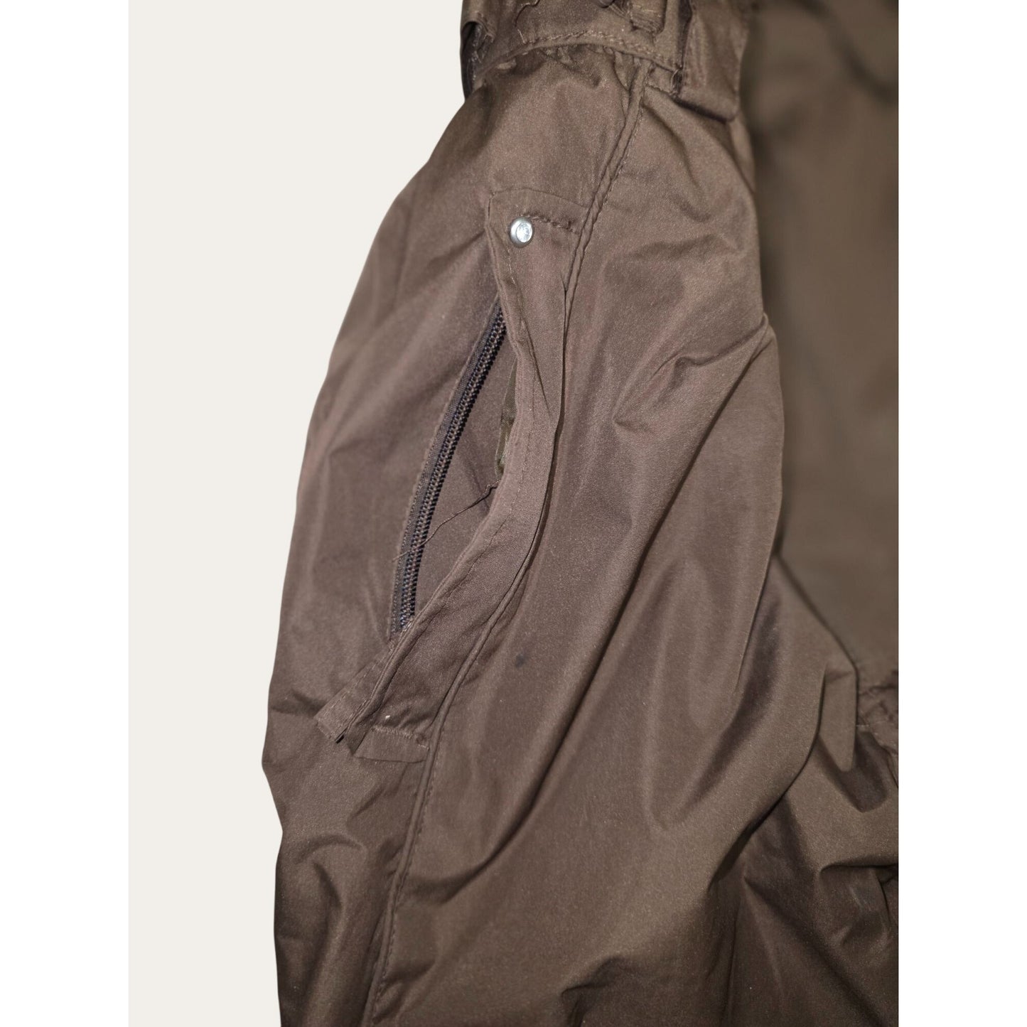 Brown Youth Snow Pants Size 14/16 Adjustable Waist 100% Polyester Waterproof Winter Gear
