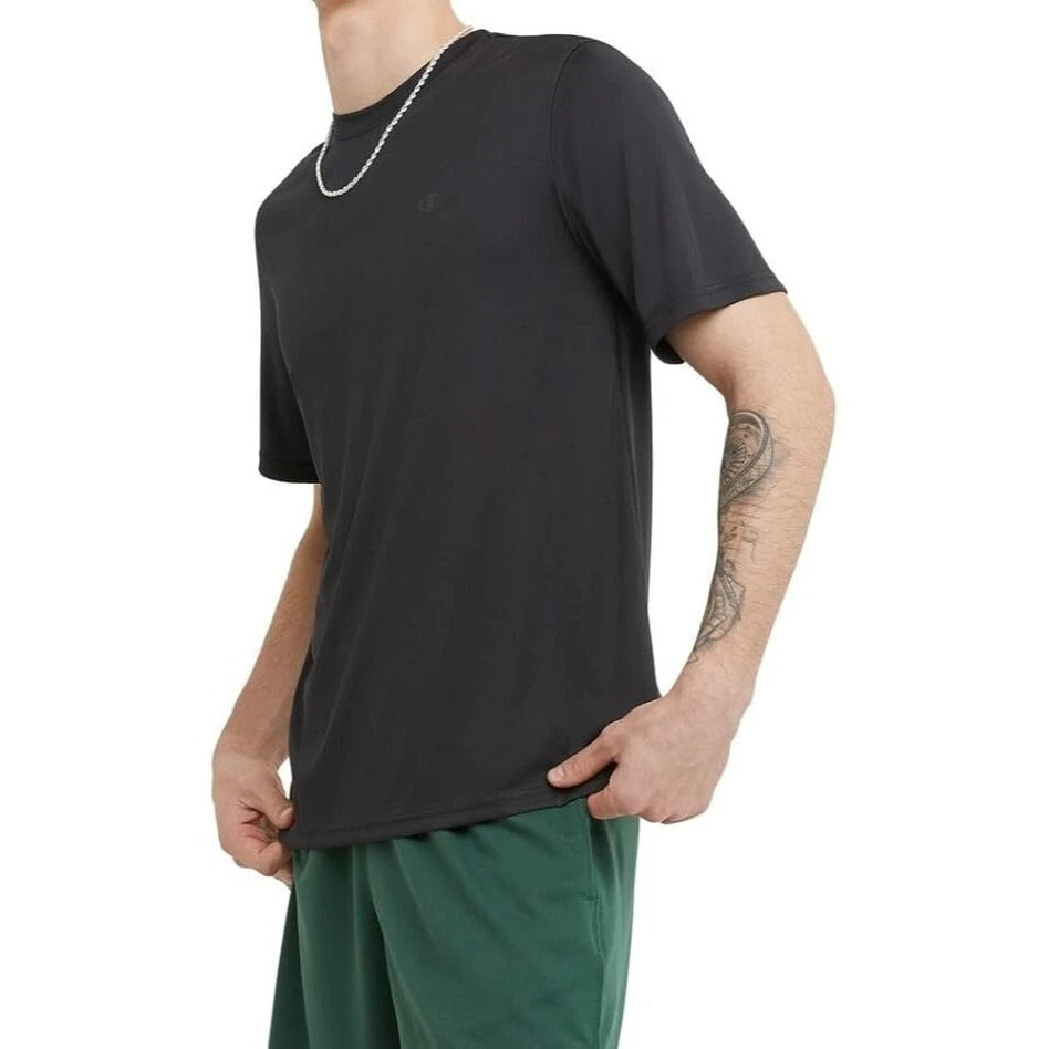Champion men's clothing Double Dry Tee Black