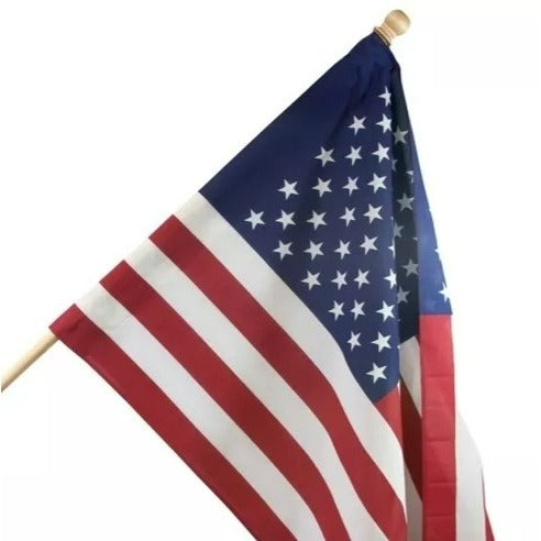 Valley Forge American Flag Set With Wooden Pole & Mounting Bracket