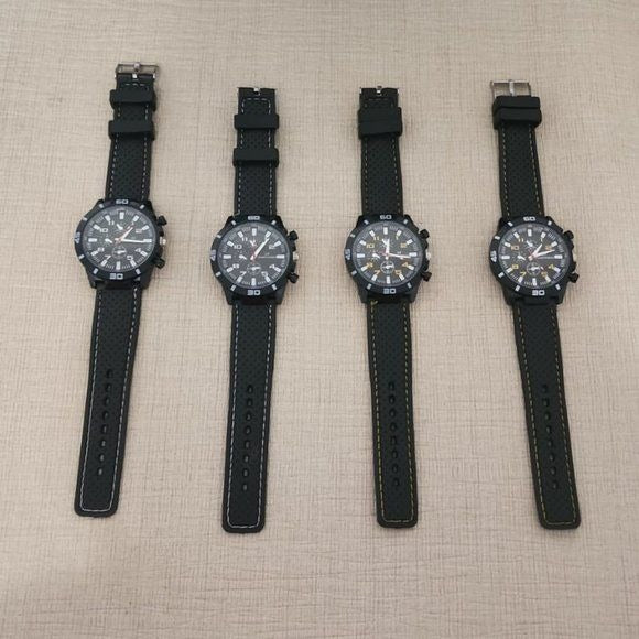 Mens GT F1 Grand Touring Sports Watch Quartz Analog Silicone Band