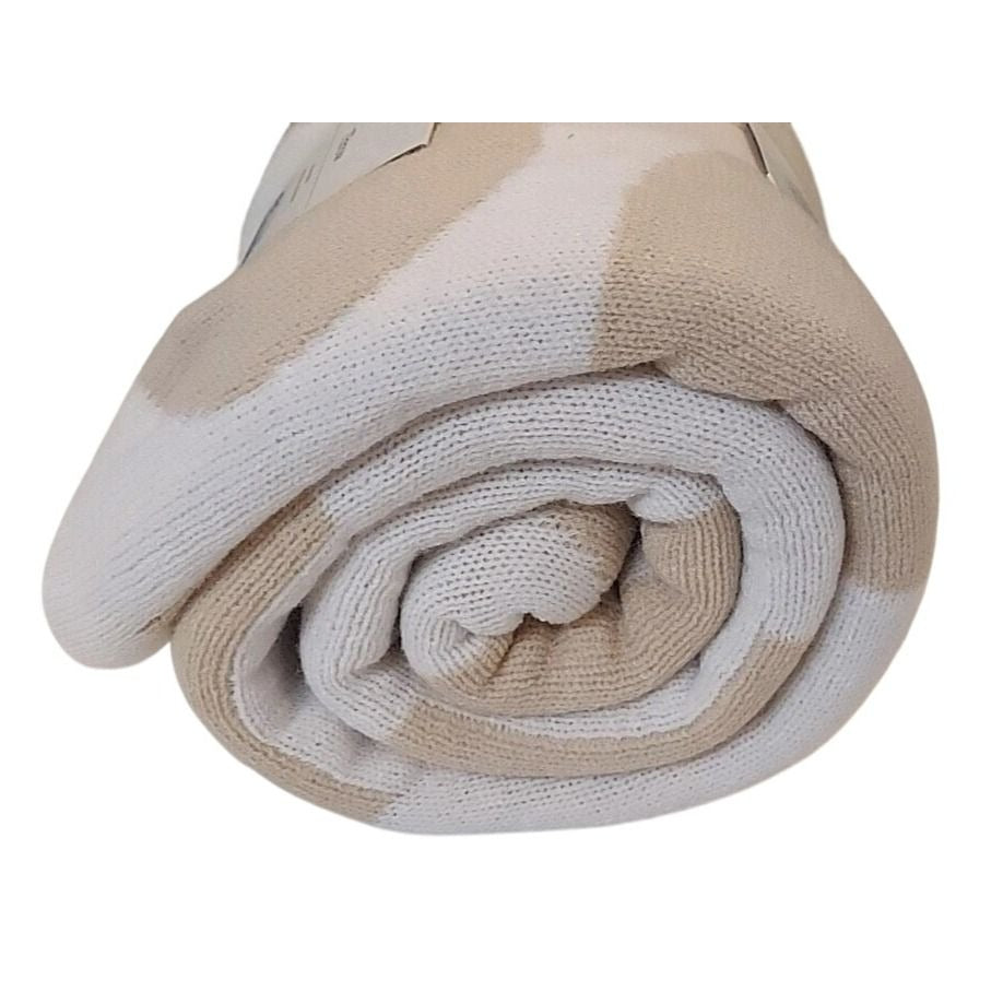 Threshold Reversible Knit Geo Throw Blanket Neutral/Ivory