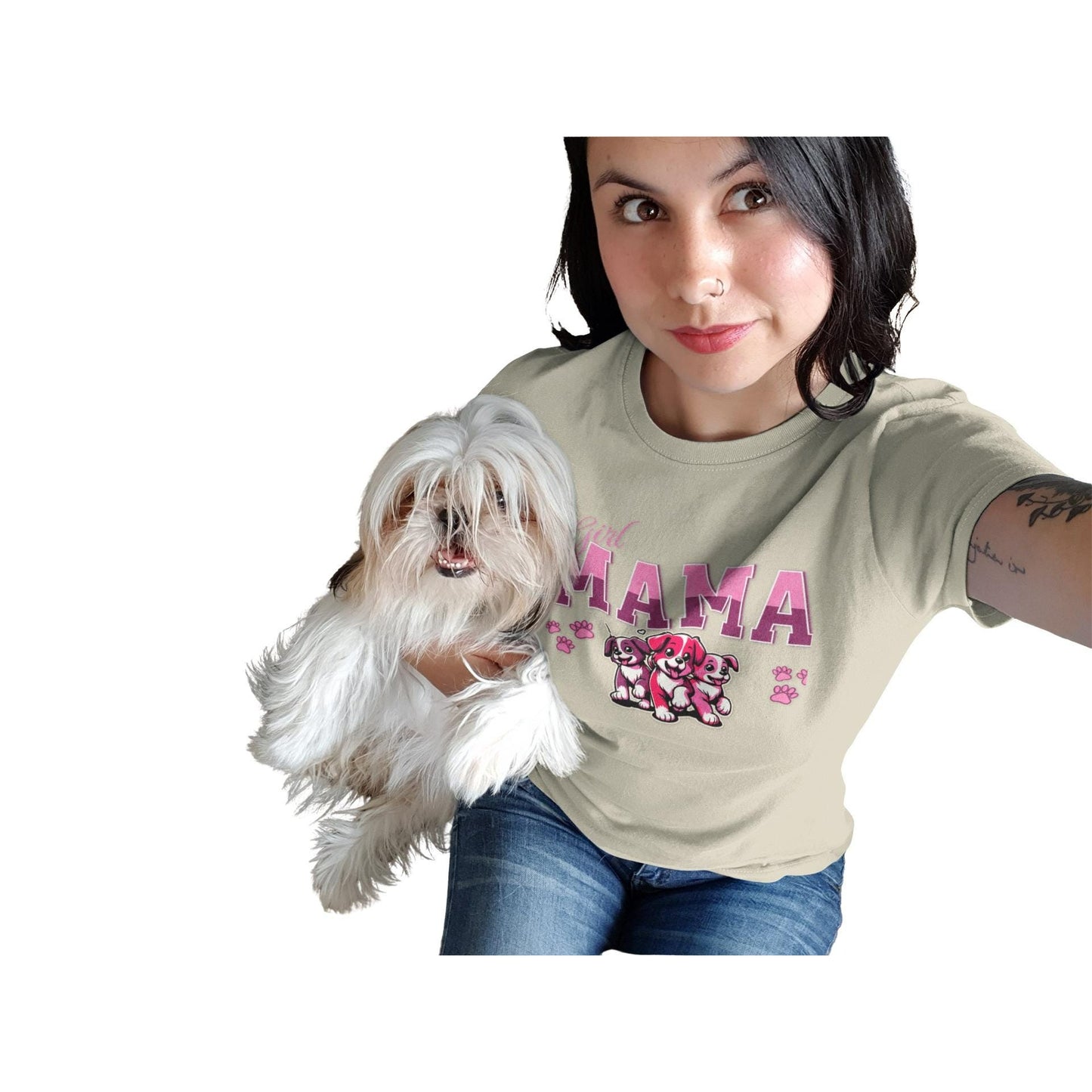 Dog Mama Graphic Tee For WOMENS T-Shirt