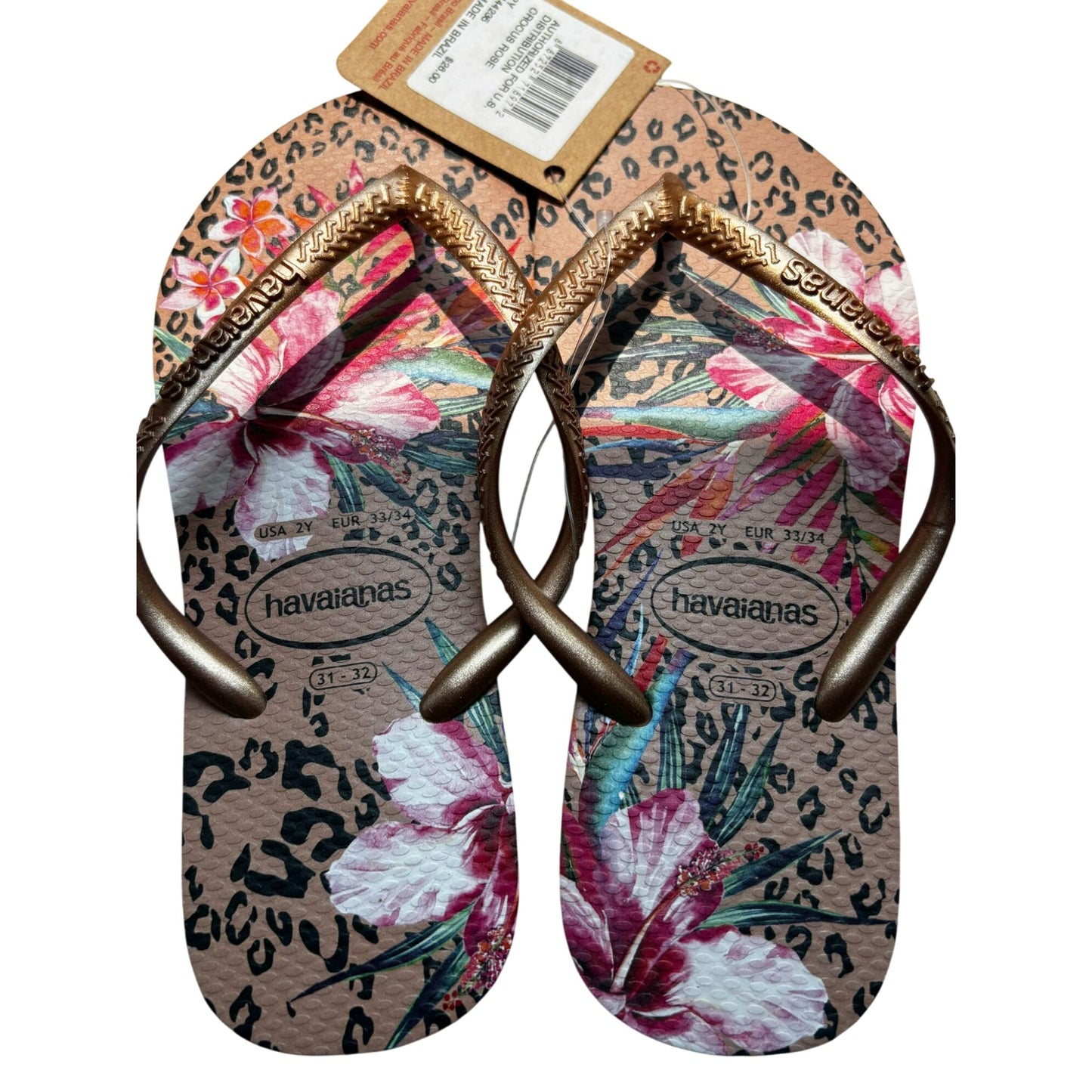 Havaianas Girls Floral Leopard Print