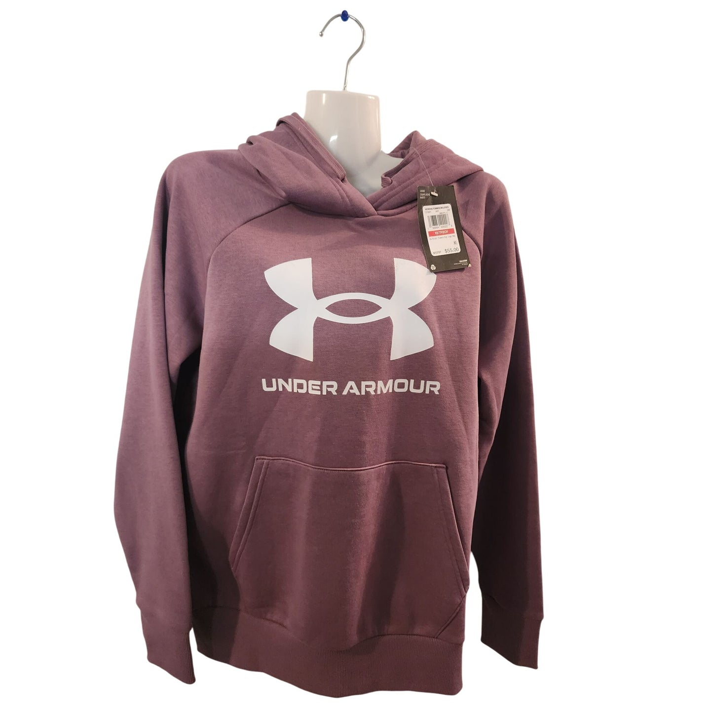 Under Armour Womens Rival Fleece Big Logo Hoodie SIZE XS