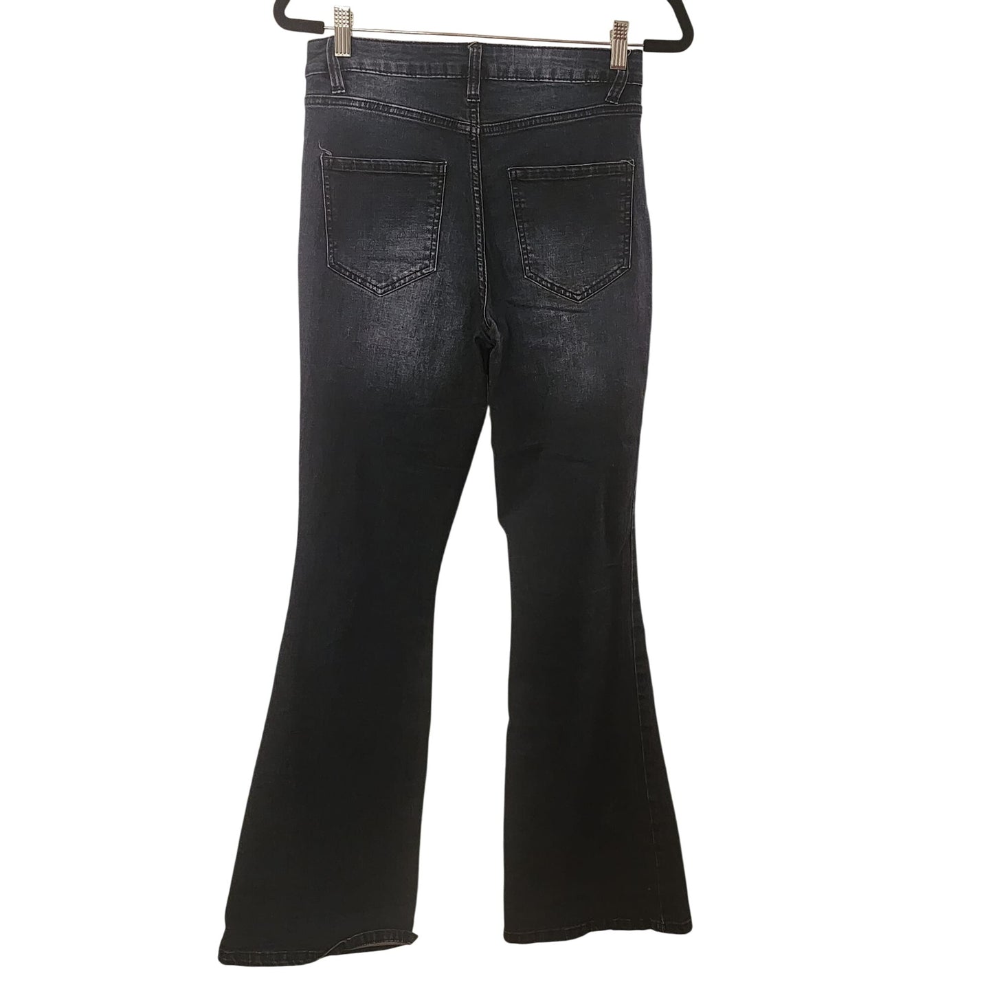 YMI Womens Flared Kids Jeans Size 7 Cotton Blend Dark Wash Denim Made In USA