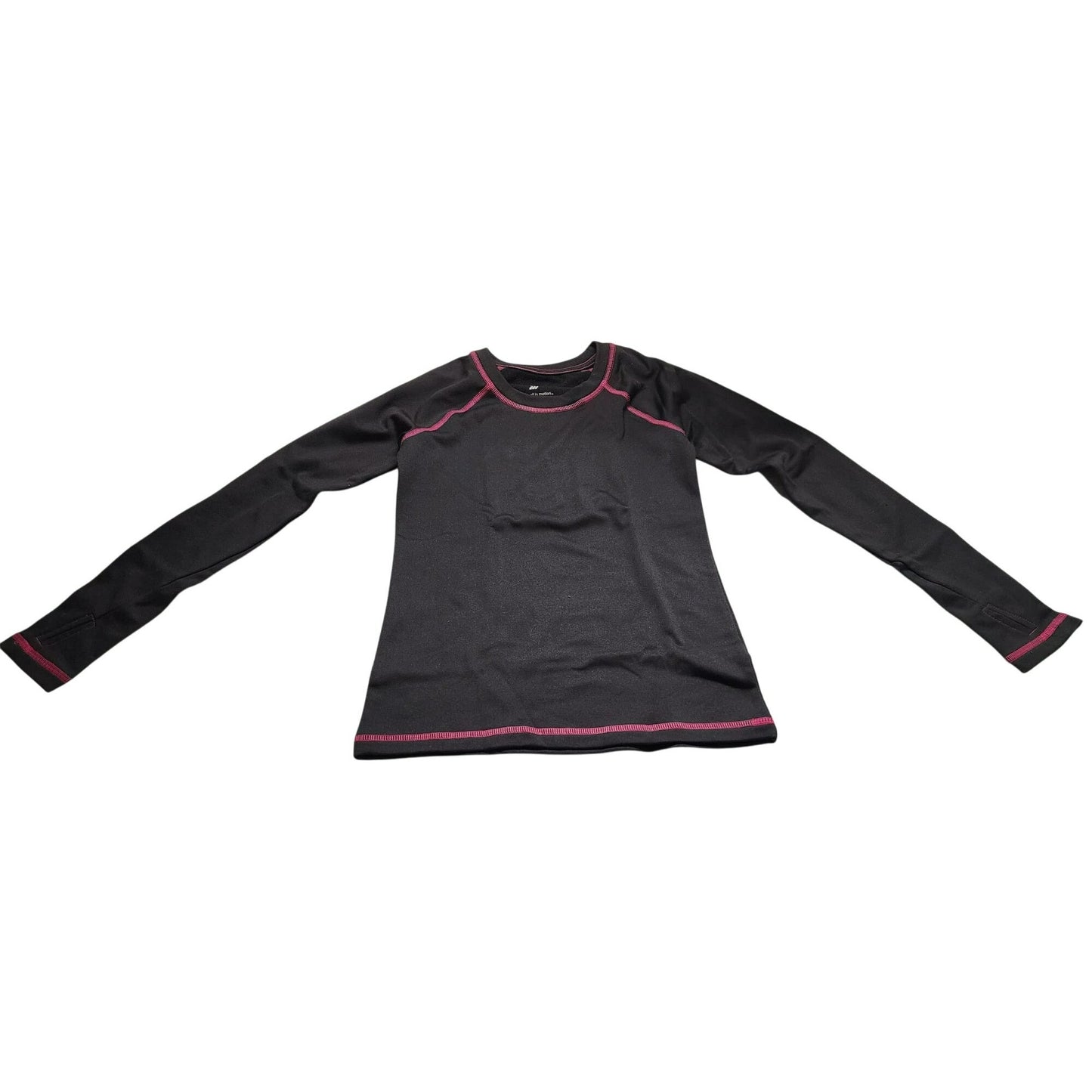 All in Motion Black Kids Thermal Base Layer Set Top & Bottom Size M