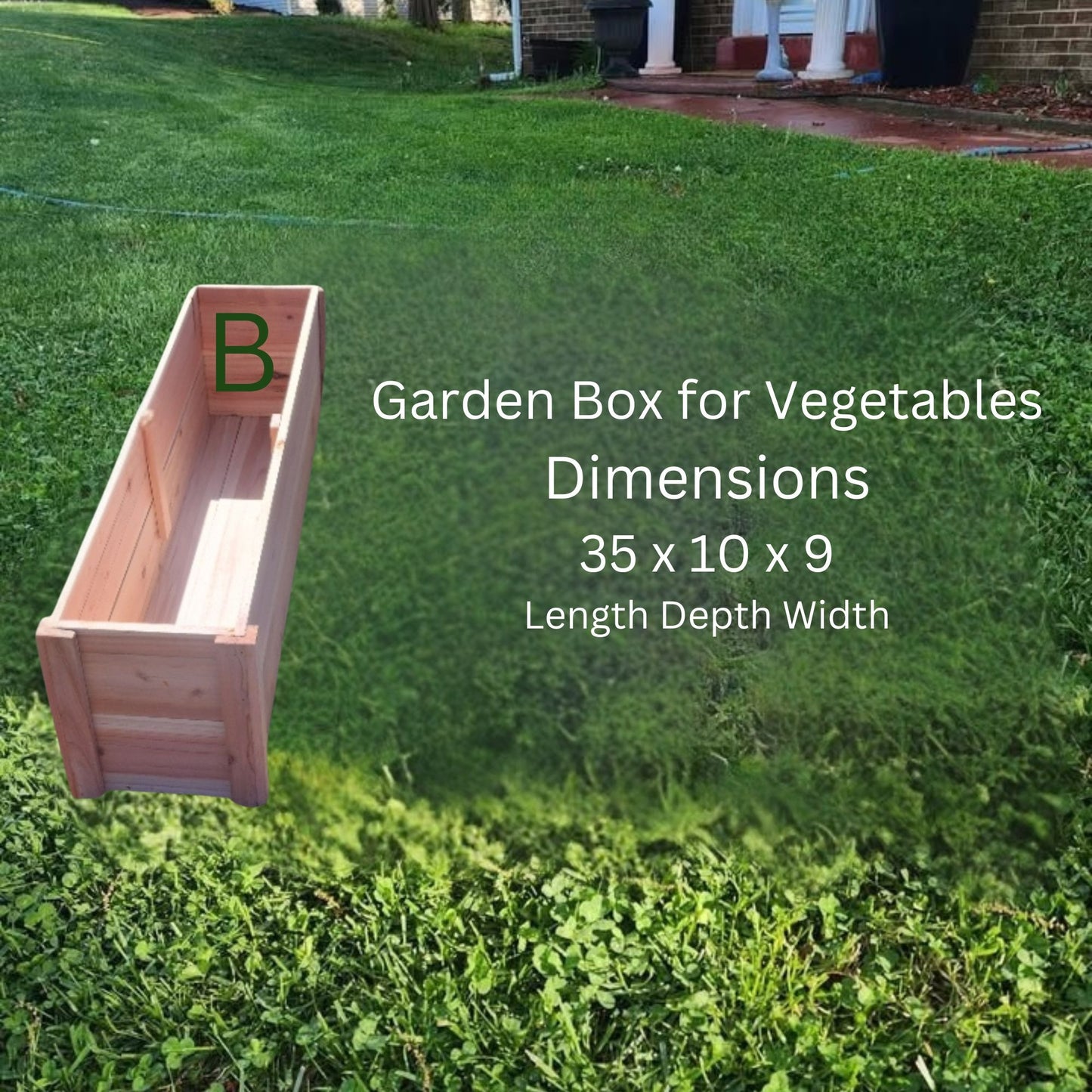 Handcrafted Cedar wood Planter Box – Rustic & Durable Garden Decor 🌿✨