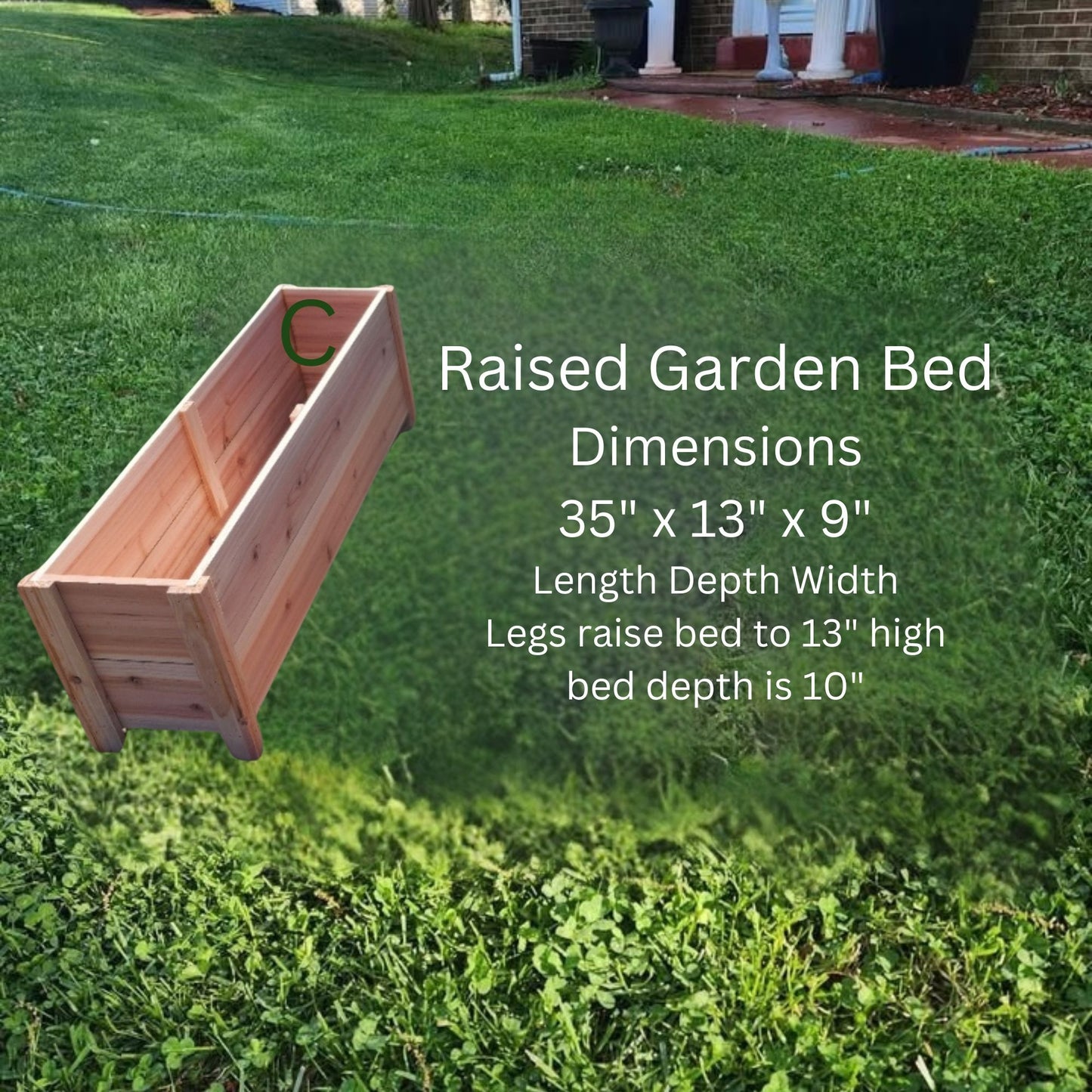 Handcrafted Cedar wood Planter Box – Rustic & Durable Garden Decor 🌿✨